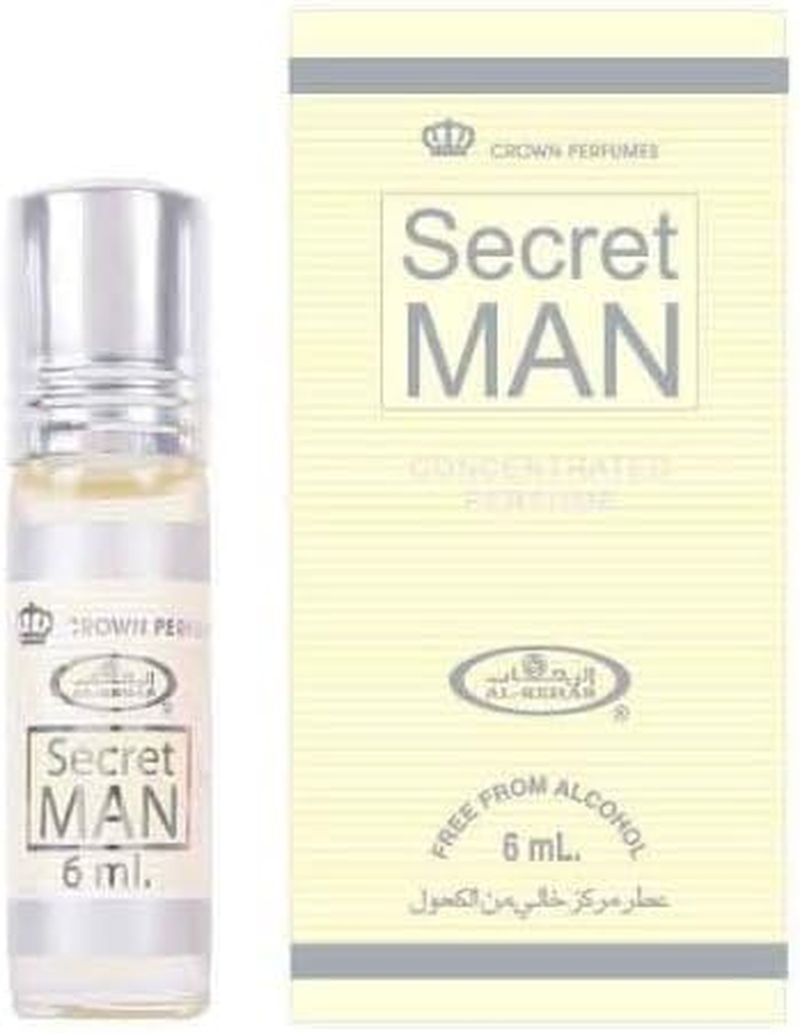 Al Rehab Secret Man, 6Ml Roll on Attar, Alcohol Free Long Lasting