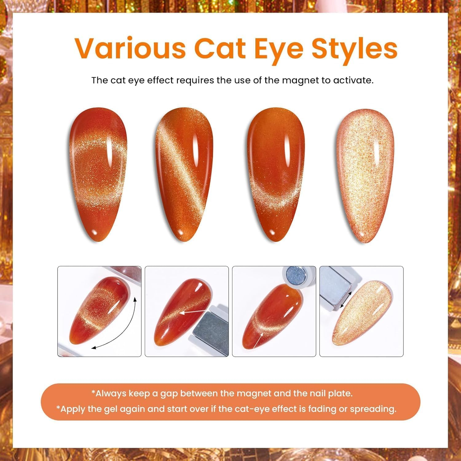 Beetles 20 Colors Cat Eye Gel Nail Polish Set with Base Gel and Matte Glossy Top Coat, Nude Pink Green Blue Gel Polish Lush Velvet with Magnet Soak off LED Nail DIY Art Home Salon Gifts for Women image number 5