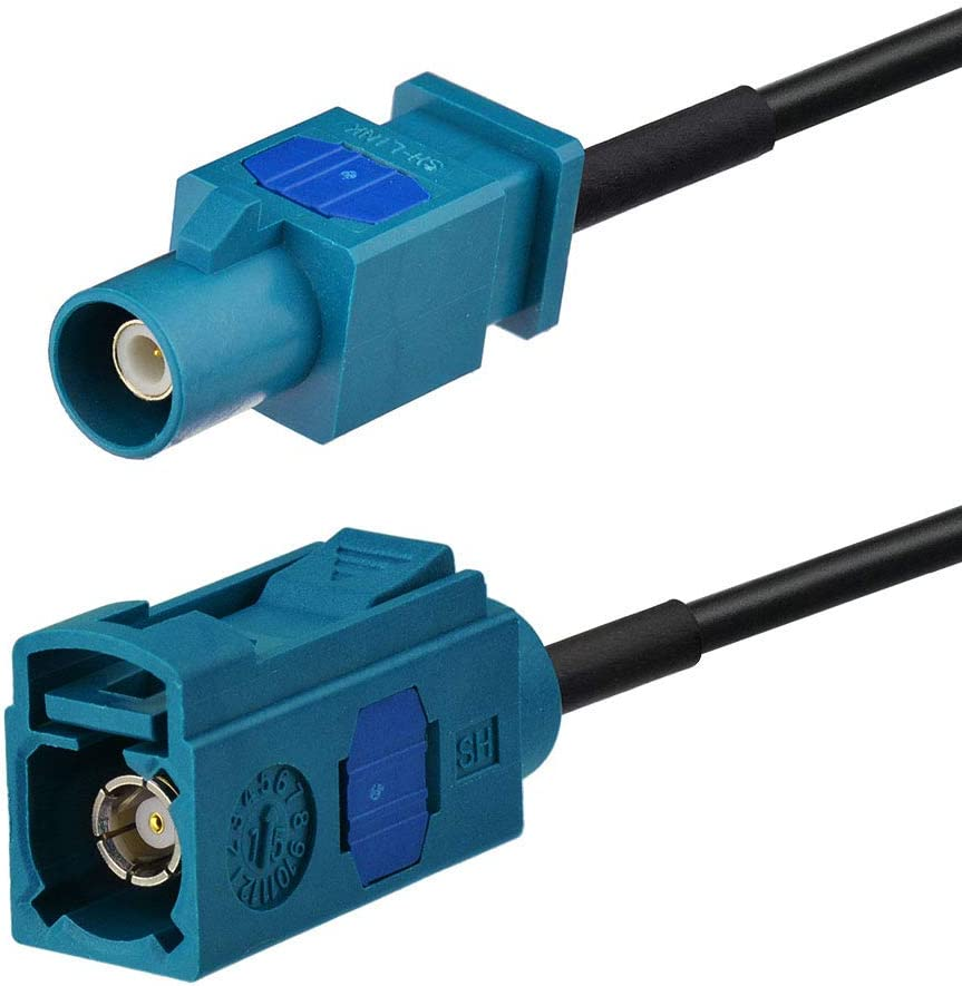 Bingfu Fakra Z Female to Male Vehicle Antenna Extension Cable 5M 16.5 Feet for Car Stereo Android Head Unit GPS Navigation FM AM Radio Sirius XM Satellite Radio 4G LTE TEL Telematics Bluetooth Module image number 5