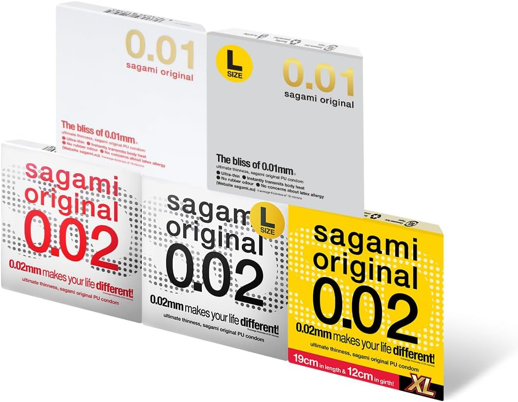 Sagami Original 0.01 & 0.02 PU Condoms Experience 5'S Pack image number 6