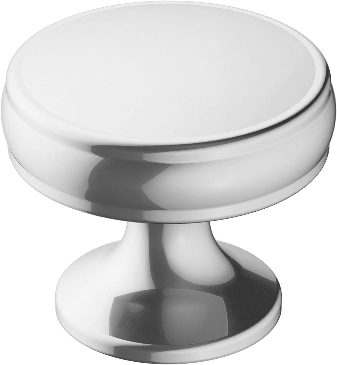 Amerock | Cabinet Knob | Polished Chrome | 1-1/4 Inch (32 Mm) Diameter | Renown | 1 Pack | Drawer Knob | Cabinet Hardware image number 2