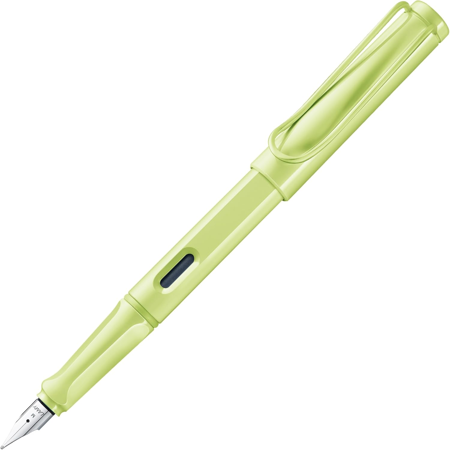 Lamy Safari Mango Fountain Pen with Ergonomic Grip and Polished Steel Nib in Line Width EF Robust ASA Plastic Includes Ink Cartridge T 10 Blue Right-Handed image number 2