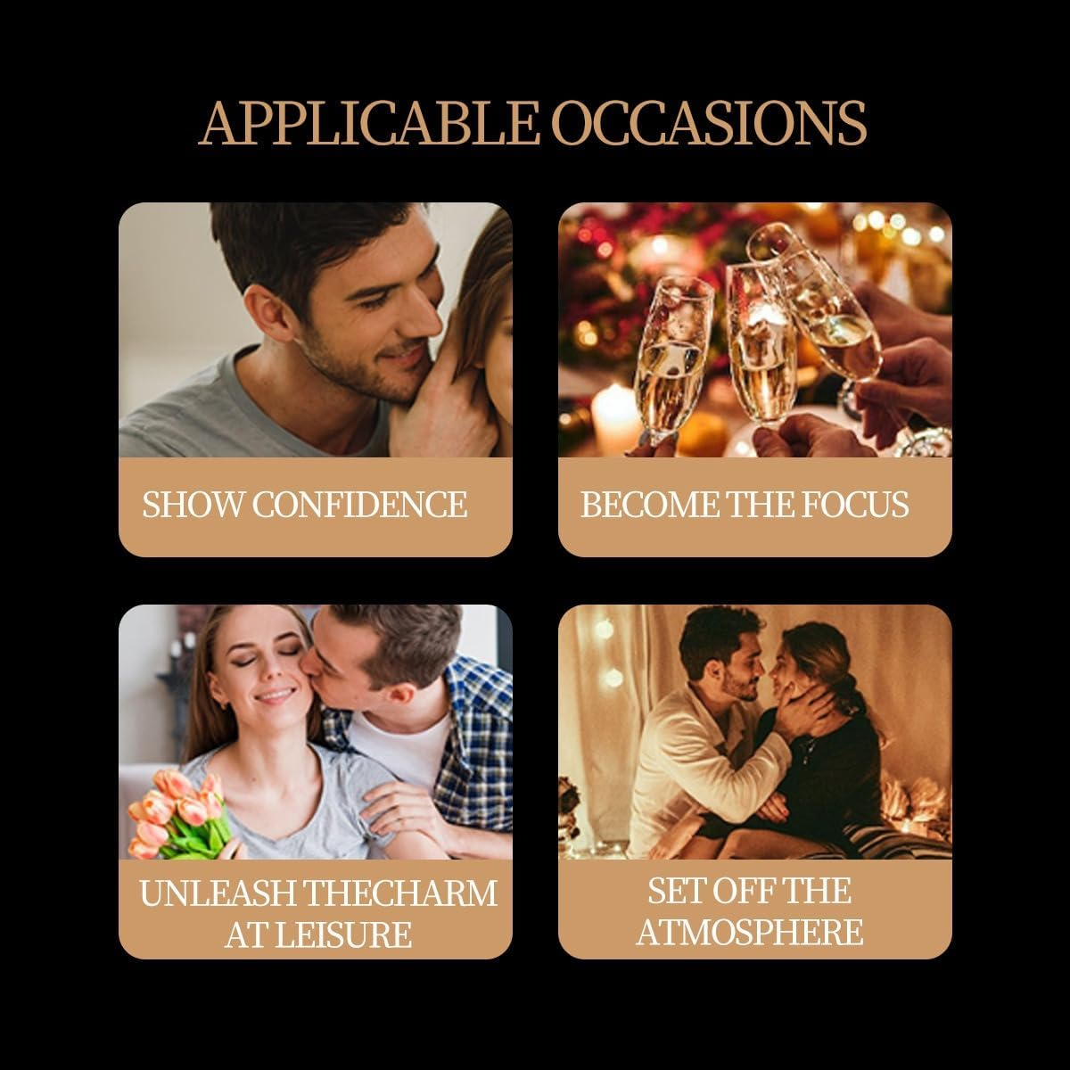 Pheromone Cologne Roll on Perfume Oil for Men - Long Lasting Fragrance, 10Ml Eau De Toilette, Confidence Boosting Fragrance, Ideal for Daily Use| Long-Lasting Portable-Rzxs0040 (1, Cologne) image number 5