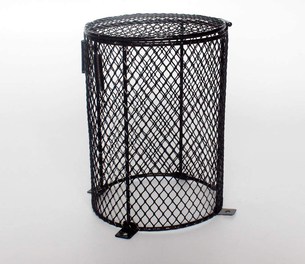 Reptile Anti-Scald Lamp Mesh Cover round for Heat Lamps Accessories Black image number 3