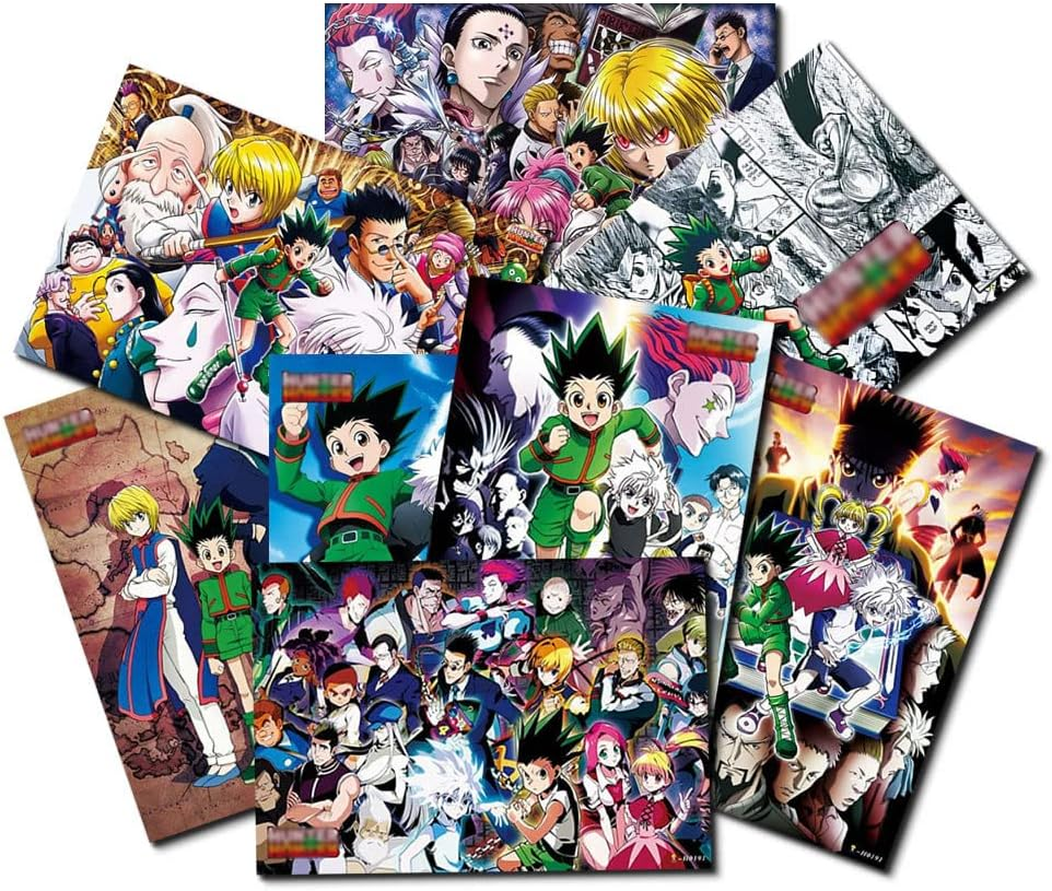 HXH Posters Japanese Anime Manga Hunter GON Freecss X Hunter Poster for Boy Bedroom Living Room Wall Collage Kit Pictures Art Print for Home Wall Decor,11.5X16.5 Inches,Set of 8 Pcs image number 3