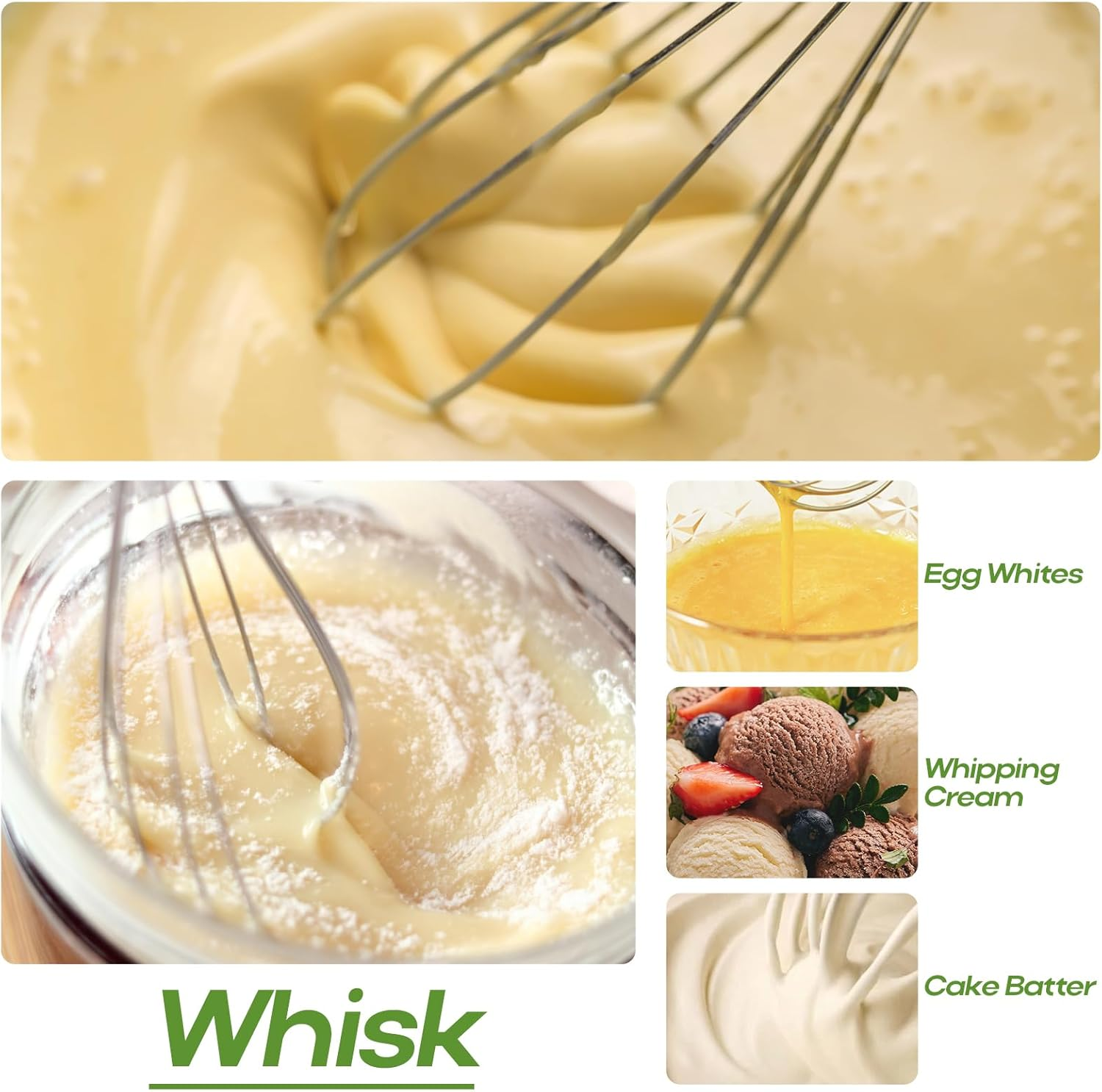 5 in 1 Hand Stick Blender, 1000W Trigger Variable Speed Immersion Stainless Blender Handheld with Chopper, Whisk and Frother, Stick Mixer for Soup, Smoothie, Puree, Baby Food image number 1