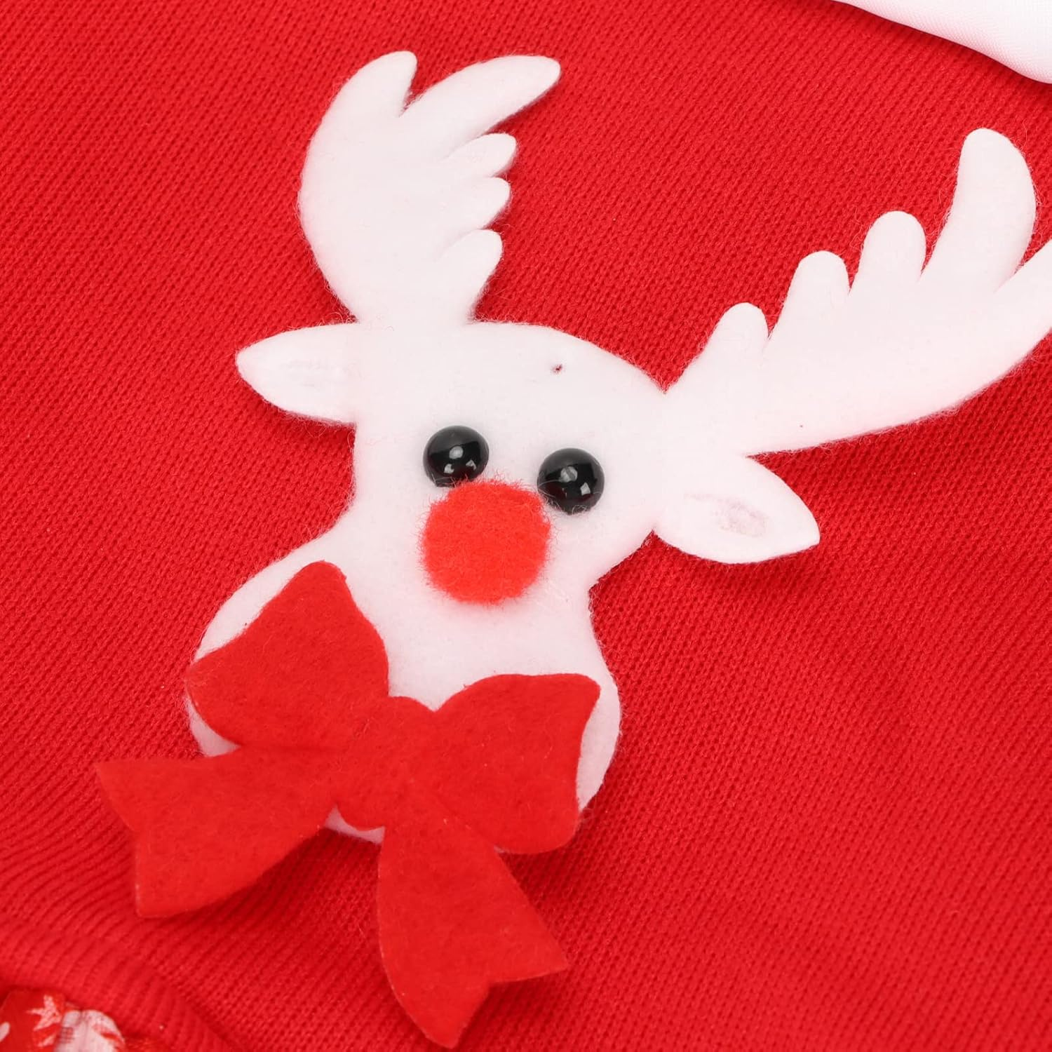 Pssopp Pet Christmas Dress Dog Christmas Outfit Innovative Elk Bow Knot Pet Costume Pet Christmas Costume for Small Dogs and Cats S image number 3