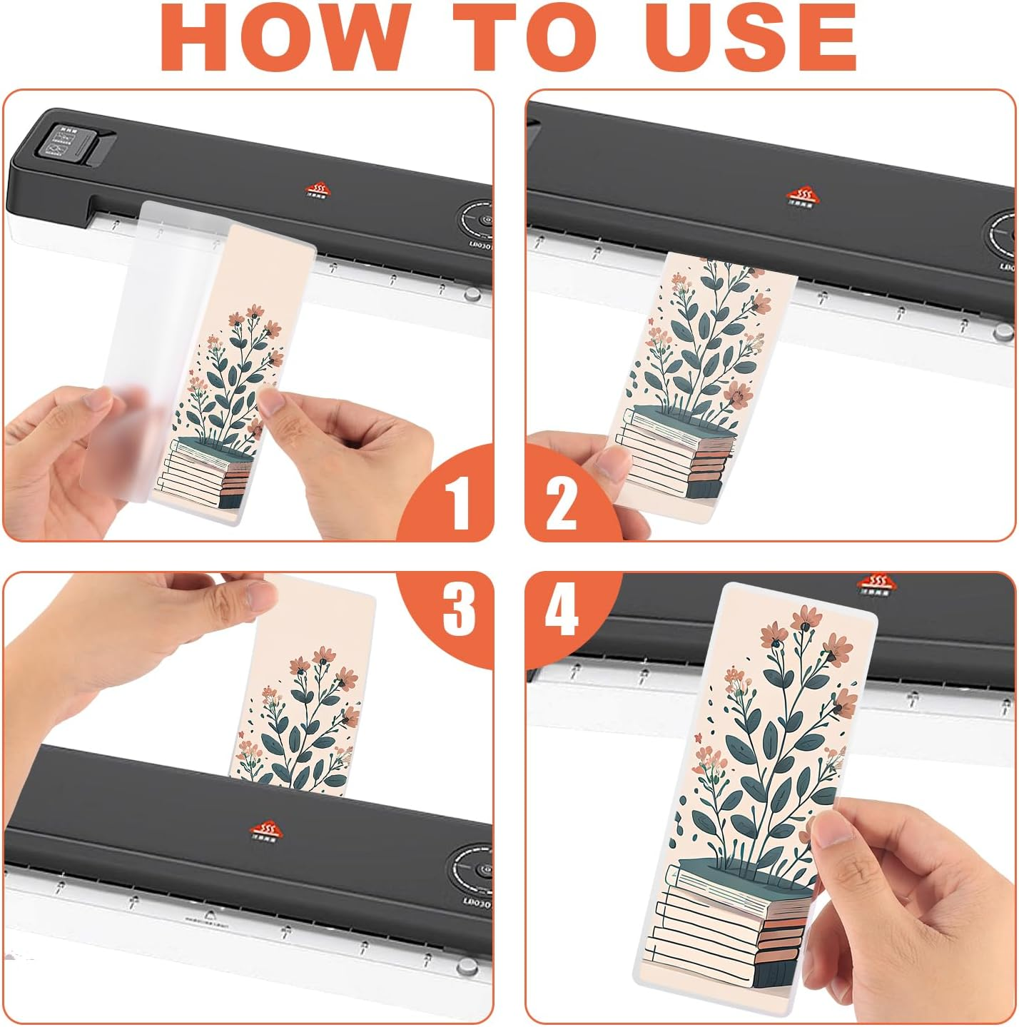 200Pcs Bookmark Laminating Pouches, 2.36X6.29 Inch Hot Laminating Pouches 5 Mils Clear Bookmark Sleeves Thermal Laminating Pockets for Book Lovers Nature Lovers image number 4