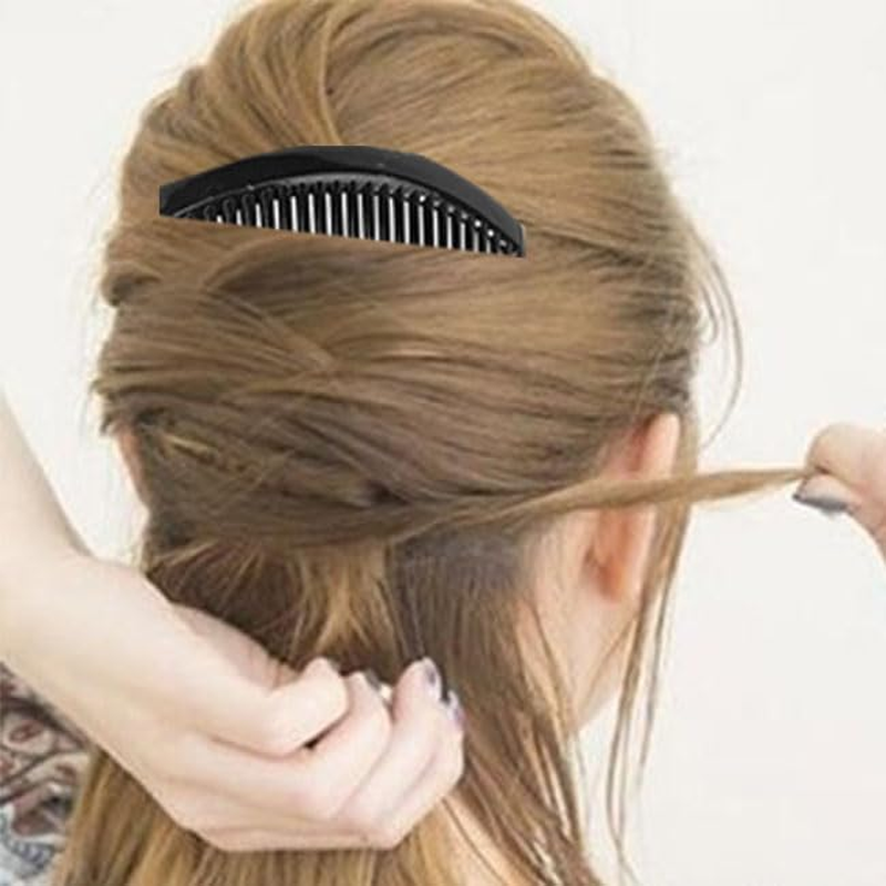 Limcryspp 12-Piece French Small Hair Comb, Plastic-Toothed Decorated Hair Clip for Women, Bridal Veil Accessory, Universal Style Comb for Thick and Thin Hair image number 5