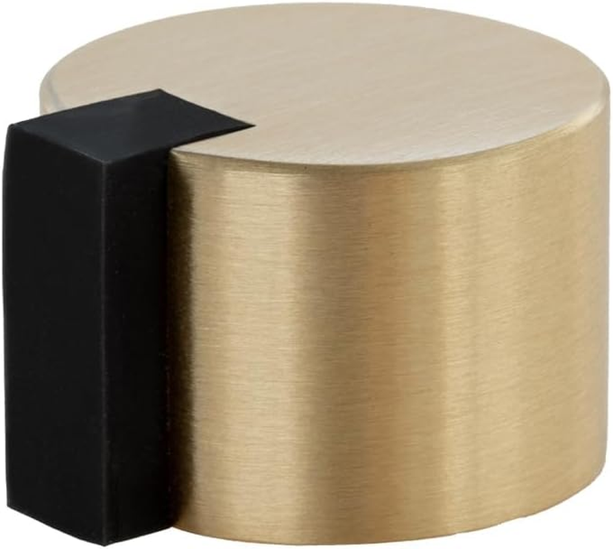 EVI Door Stoppers | Stainless Door Stop - Adhesive Fastening - Protector Rubber - 1.1 X 0.79 Inch White Door Stopper