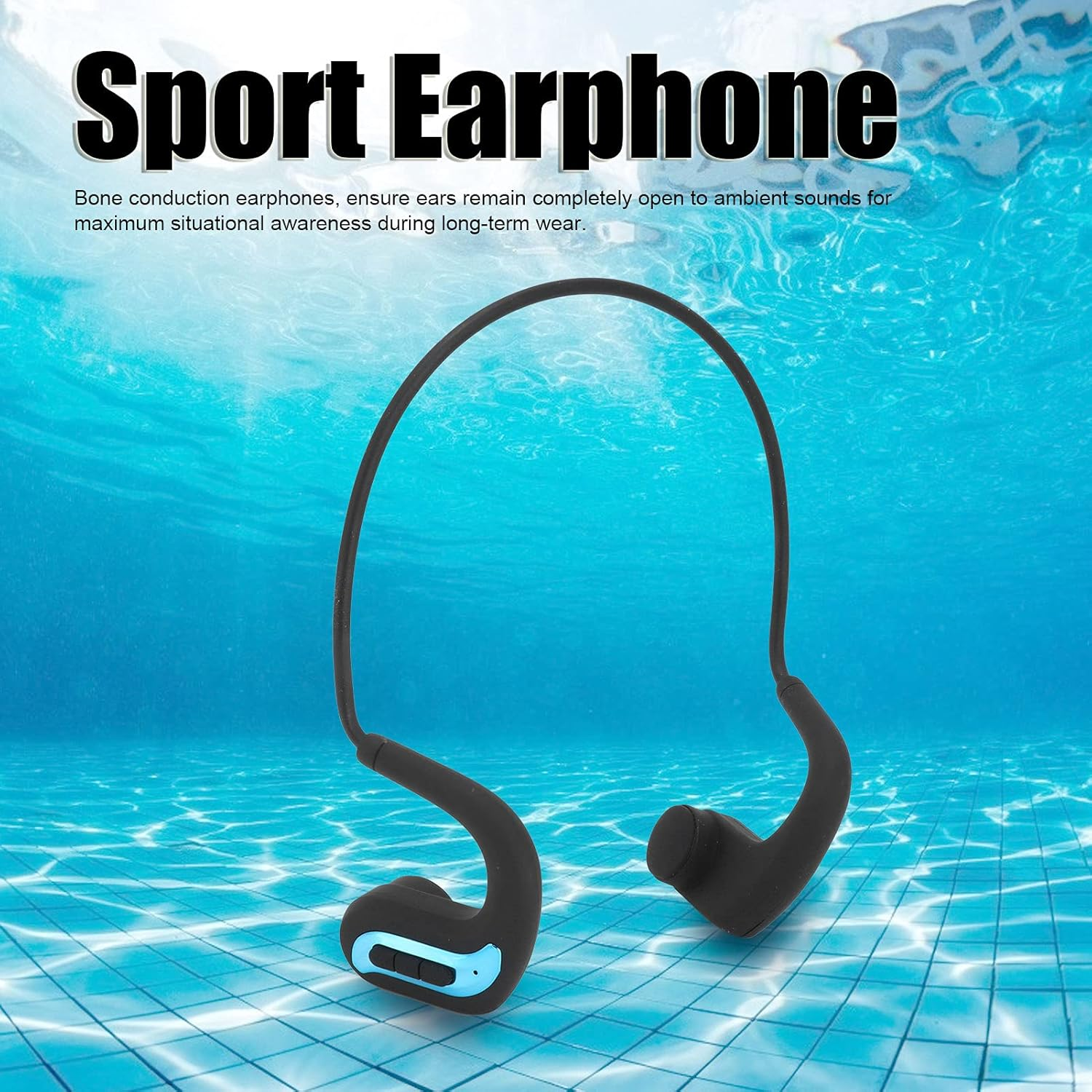 RASTKY Conduction Headphones Swimming - IP68 Waterproof Wireless Headset with MP3 Player and 32GB Memory Open Ear Enjoyment image number 5