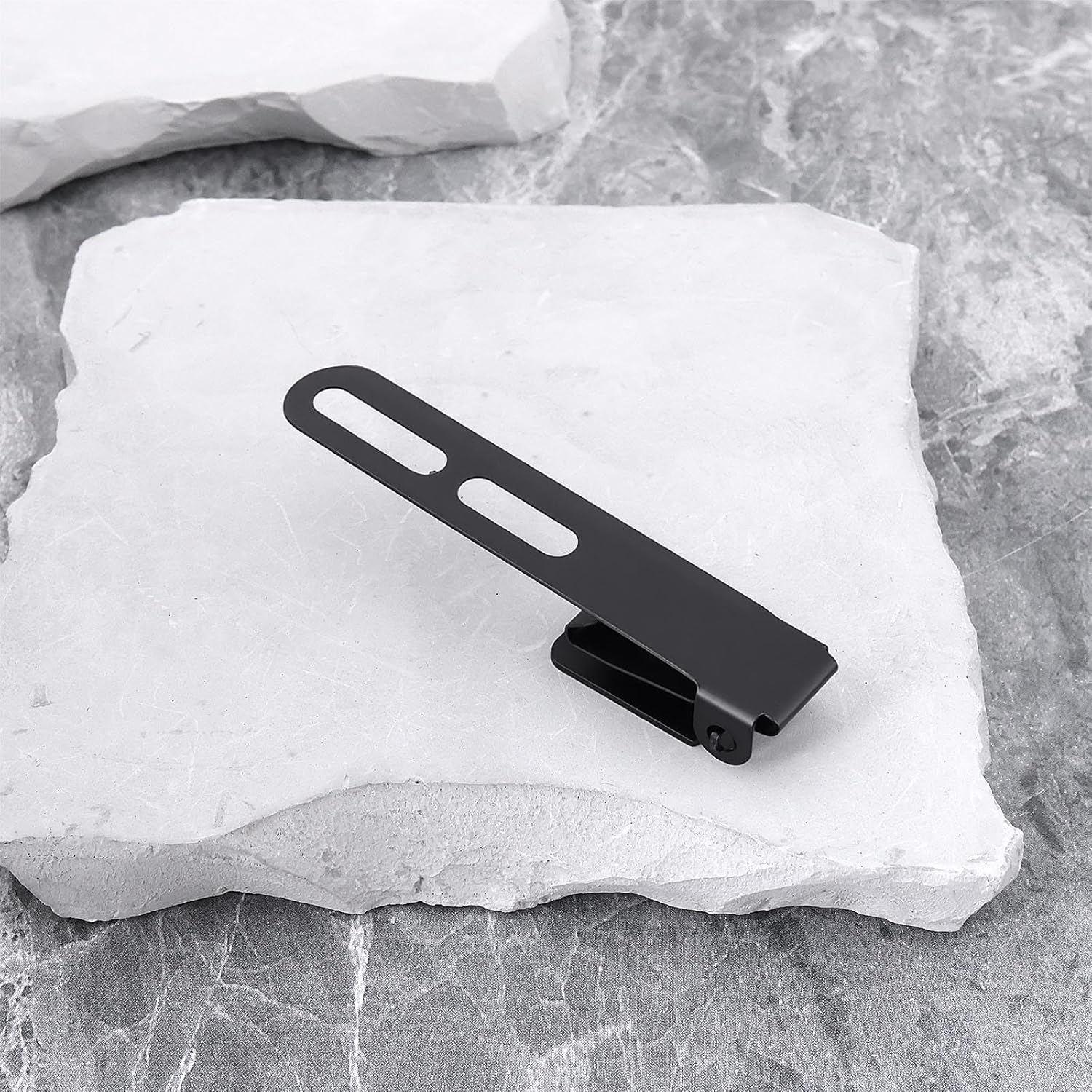 Create Idea 2Pcs Fixed Blade Clip with Screws Washers Compatible with Kydex Ulticlip 85X15Mm Black image number 6