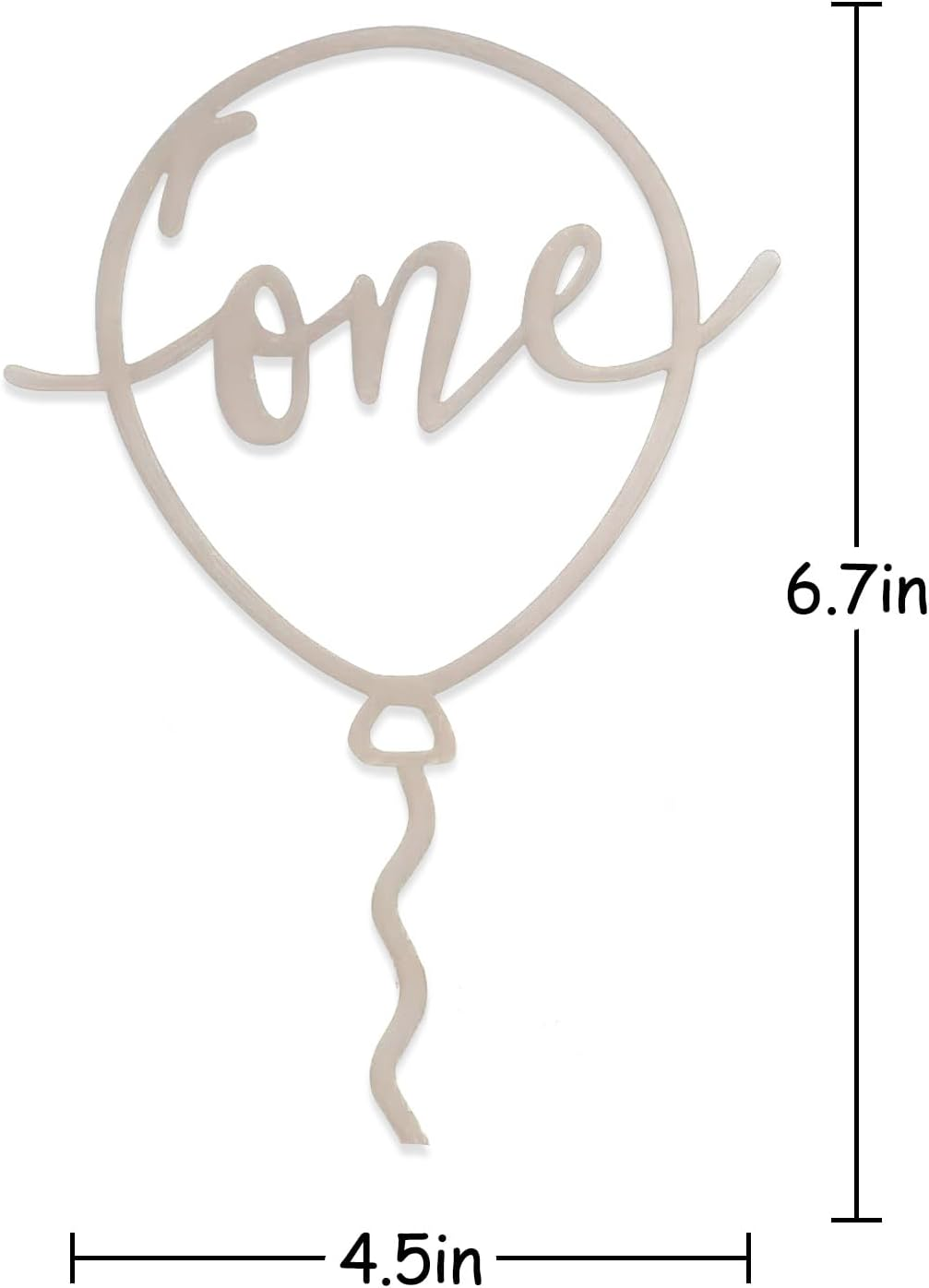 Celebrate Baby'S First Birthday with a Charming 'One' Balloon Design Cake Top, Perfect for Capturing Memories in Photos, Ideal Party and Shower Decoration