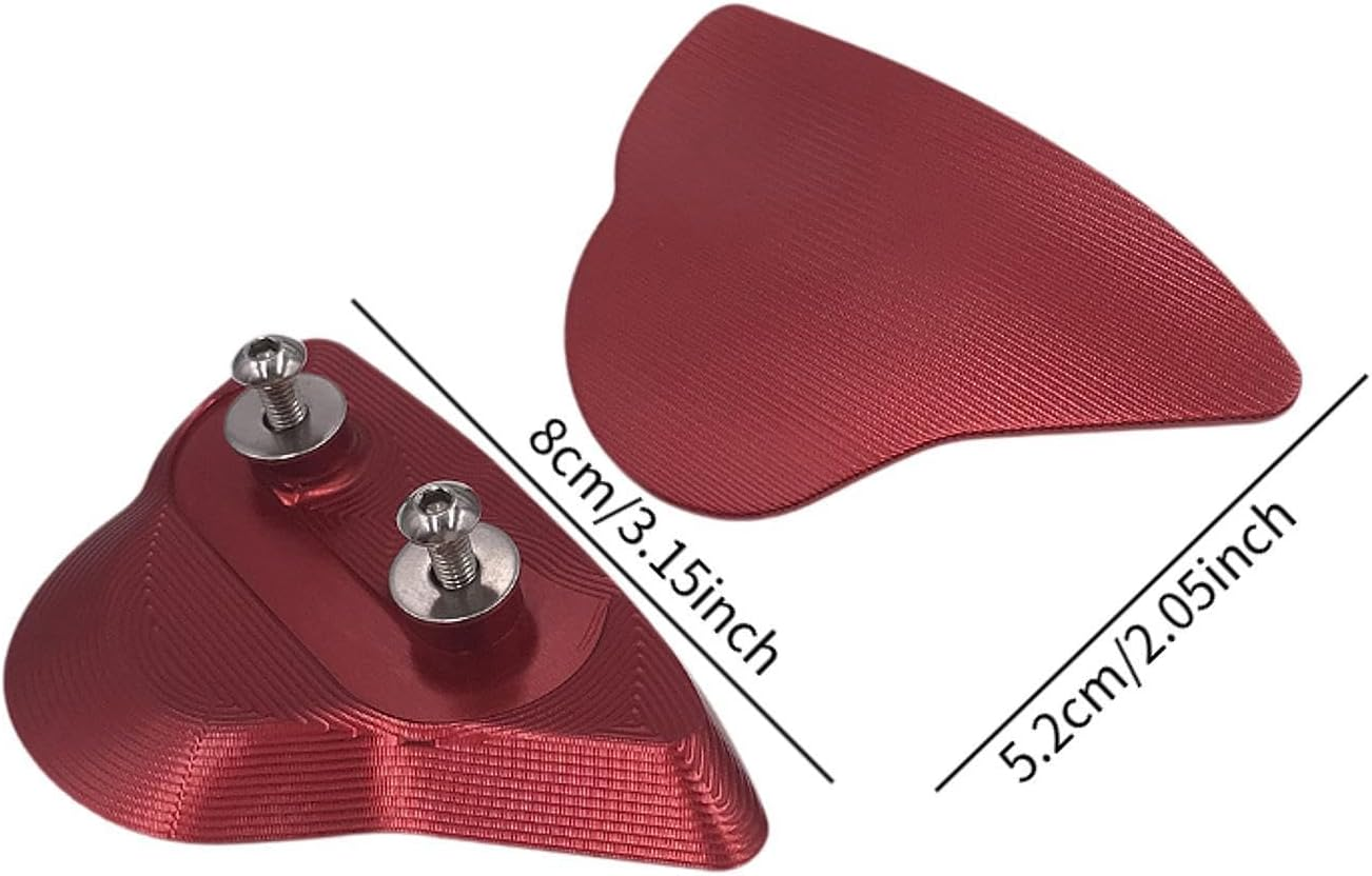 Mqetly 2Pcs Mirror Block off Plates Replaces Reliable Assembly Motorbike Accessories Mirror Hole Decorative Cover for Yzf-R7, Red - Black image number 6