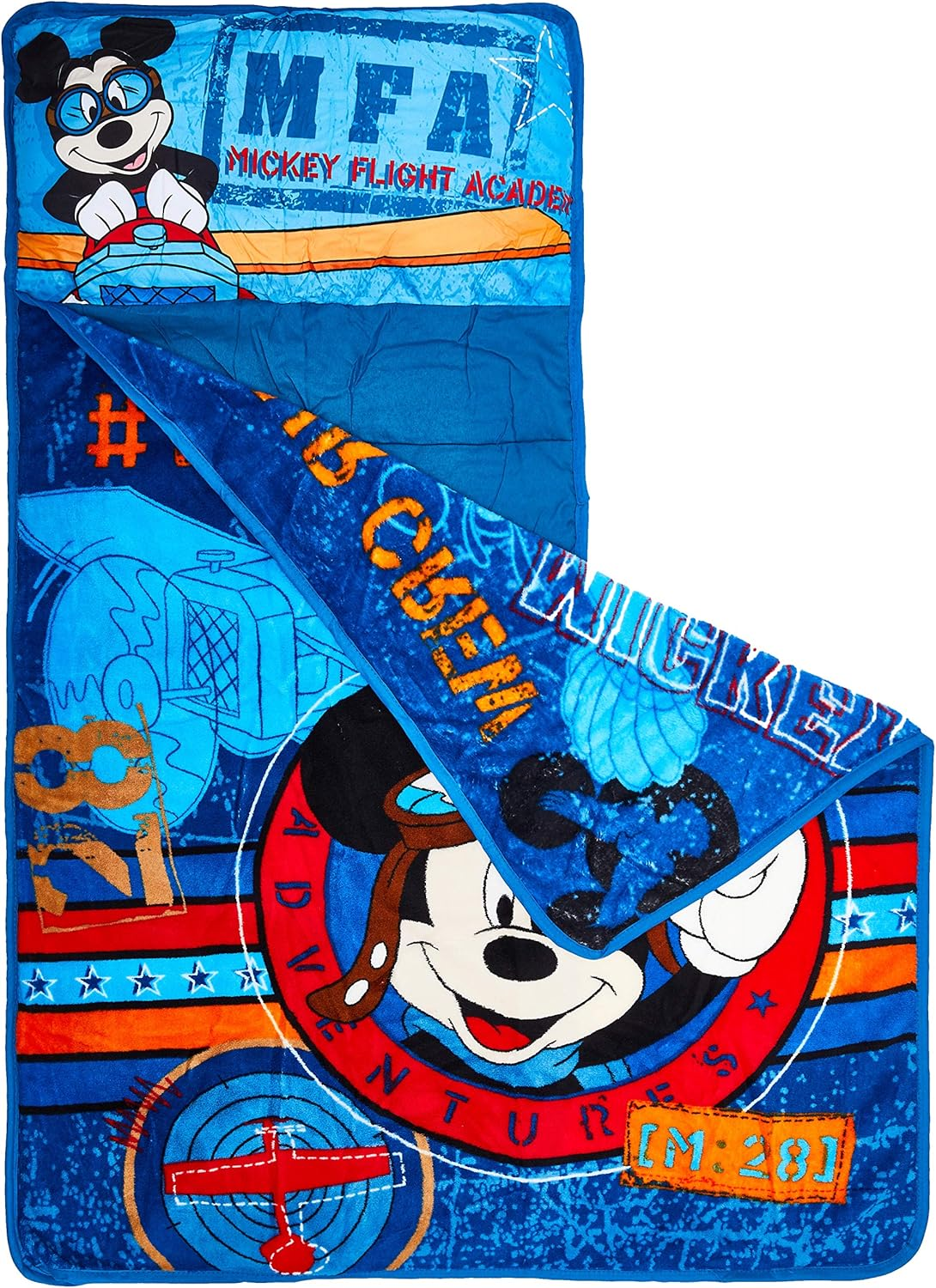 Disney Mickey'S Toddler Rolled Nap Mat, Flight Academy image number 6