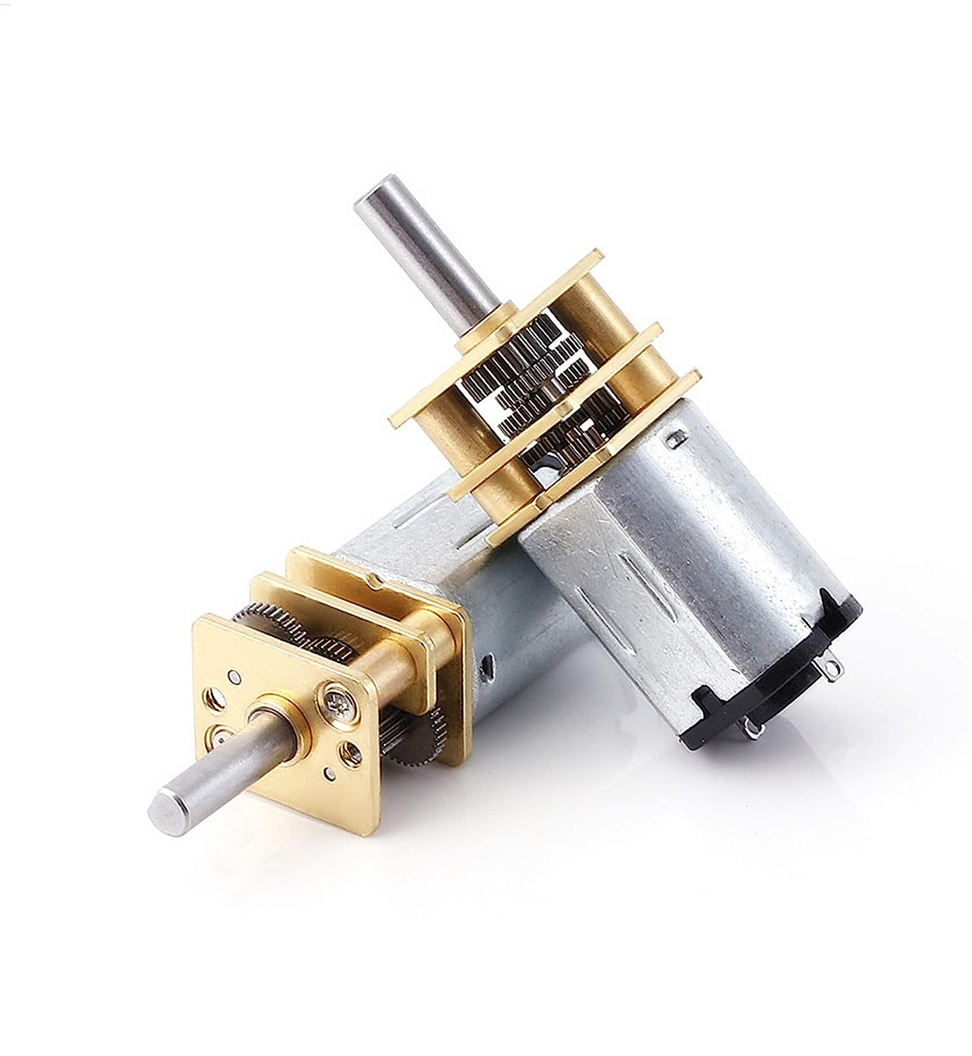 DC 6V 100RPM Speed Reduction Motor N20 3Mm Shaft Mini Metal Gearwheel Gear Motor with Full Metal Gearbox Micro Electric Motor for DIY Engine Toys(2 Pieces) image number 2