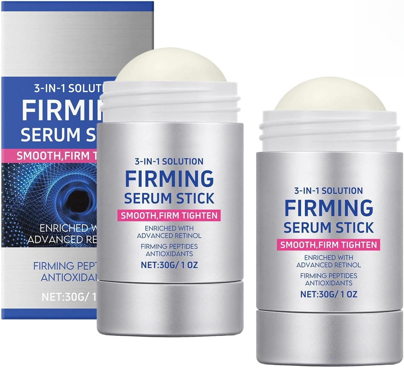 Collagen Peptide Firming Serum Stick, Retinol Correxion Cream, Collagen Serum for Face, Plumps and Firms Skin, Advanced Wrinkle-Reducing Crea for All Skin Types, Tighten and Firm Face (2Pcs)