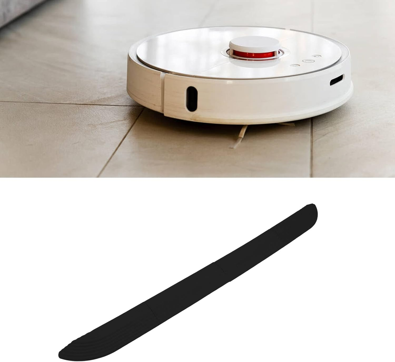 Rubber Wheelchair Threshold Strip Non Slip Threshold Ramp for Vacuum Cleaner Robot Durable Universal Door Sill for Sweepers, Electric Scooters, with Accessories & Parts - Grey image number 3