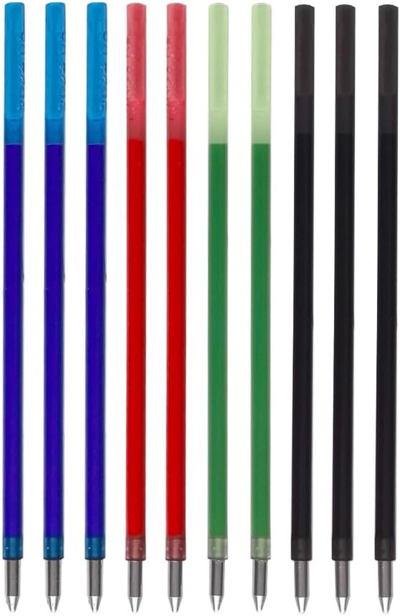 4 Colours Retractable Erasable Gel Pens Clicker, 5-In-1 Multi Coloured Pen + Pencil, Fine Point (0.7), Make Mistakes Disappear, Drawing Writing Planner and Crossword Puzzles (PN-303) image number 6