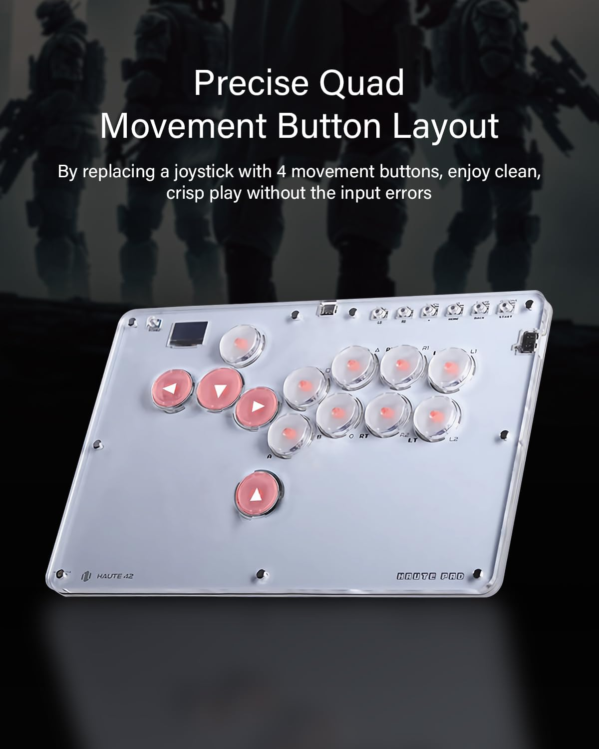 Jzw-Shop Arcade Stick T13, All-Button Arcade Controller for Switch/Pc/Ps4/Ps3 /Steam Deck, Slim Arcade Fight Stick Game Keyboard with Turbo & Custom RGB, Supports Hot-Swap & SOCD - R16Black image number 5