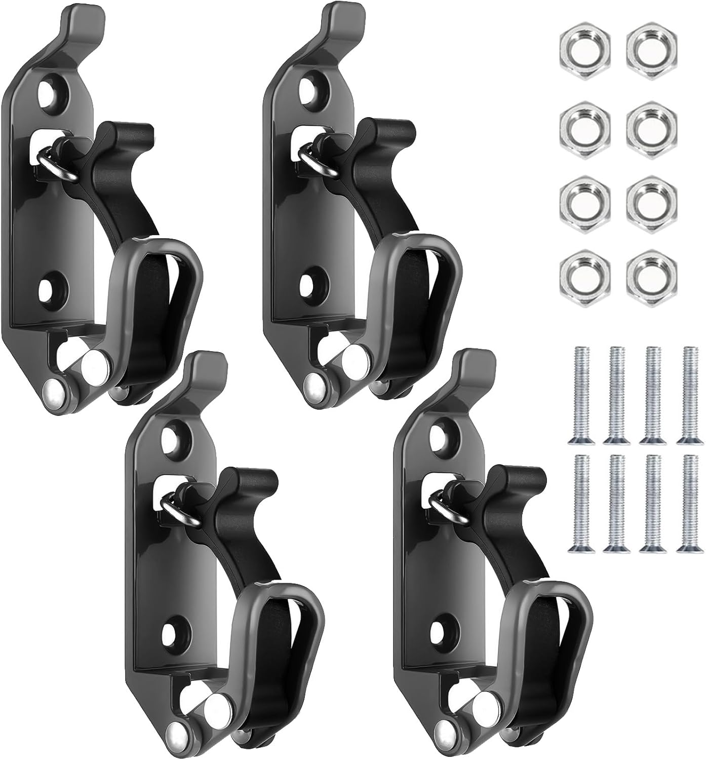 4Pcs Shovel Mount for Roof Rack, Metal Rubber Clamp Mounting Brackets Kit, Shovel Holder for Truck, Car Accessories for Boats,Military Equipment,Overlanding Gear, Quick Release Axe Tool Holder image number 5