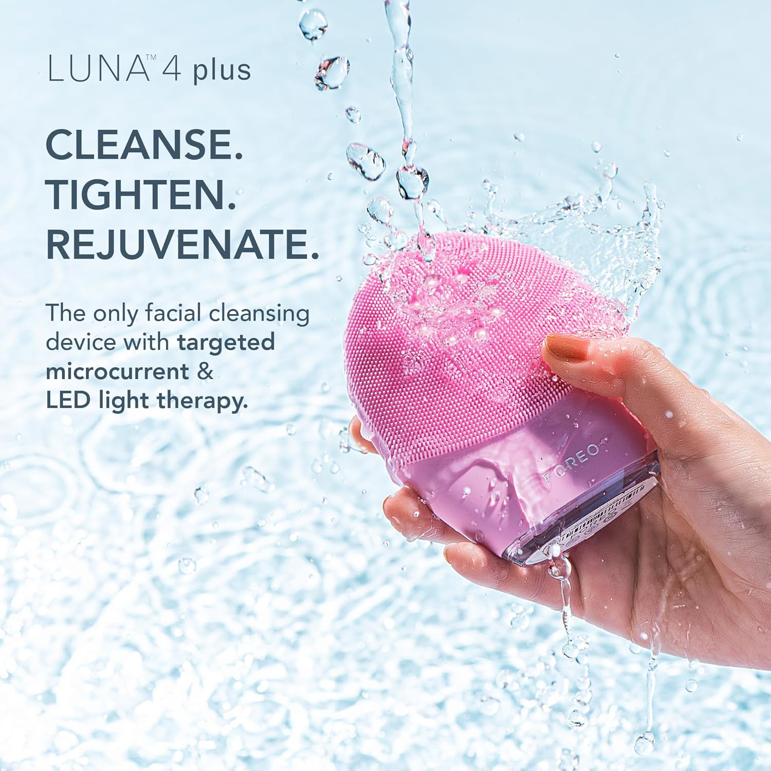 FOREO Fresh & Lifted Bundle - LUNA 4 plus Normal Facial Cleansing Brush + SUPERCHARGED SERUM 2.0, 30Ml - near Infrared Light Therapy - Face Cleansing Massage Brush - Microcurrent Facial Device