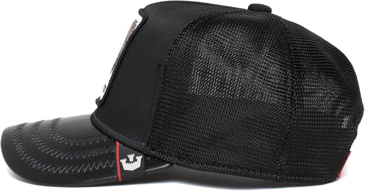 Goorin Brothers Boy'S Little Monster Dinosaur Animal Farm Trucker Baseball Cap, Black image number 2