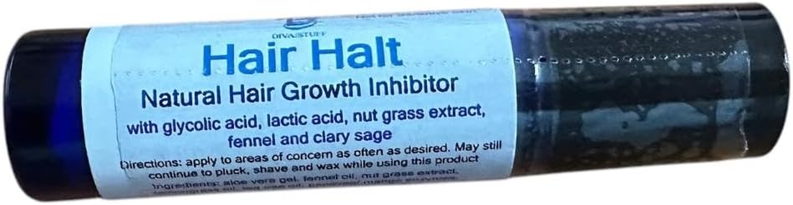 Hair Halt, Natural Formula May Help Keep Hair from Growing Back so Quickly, Easy Roll on Applicator, Diva Stuff image number 1
