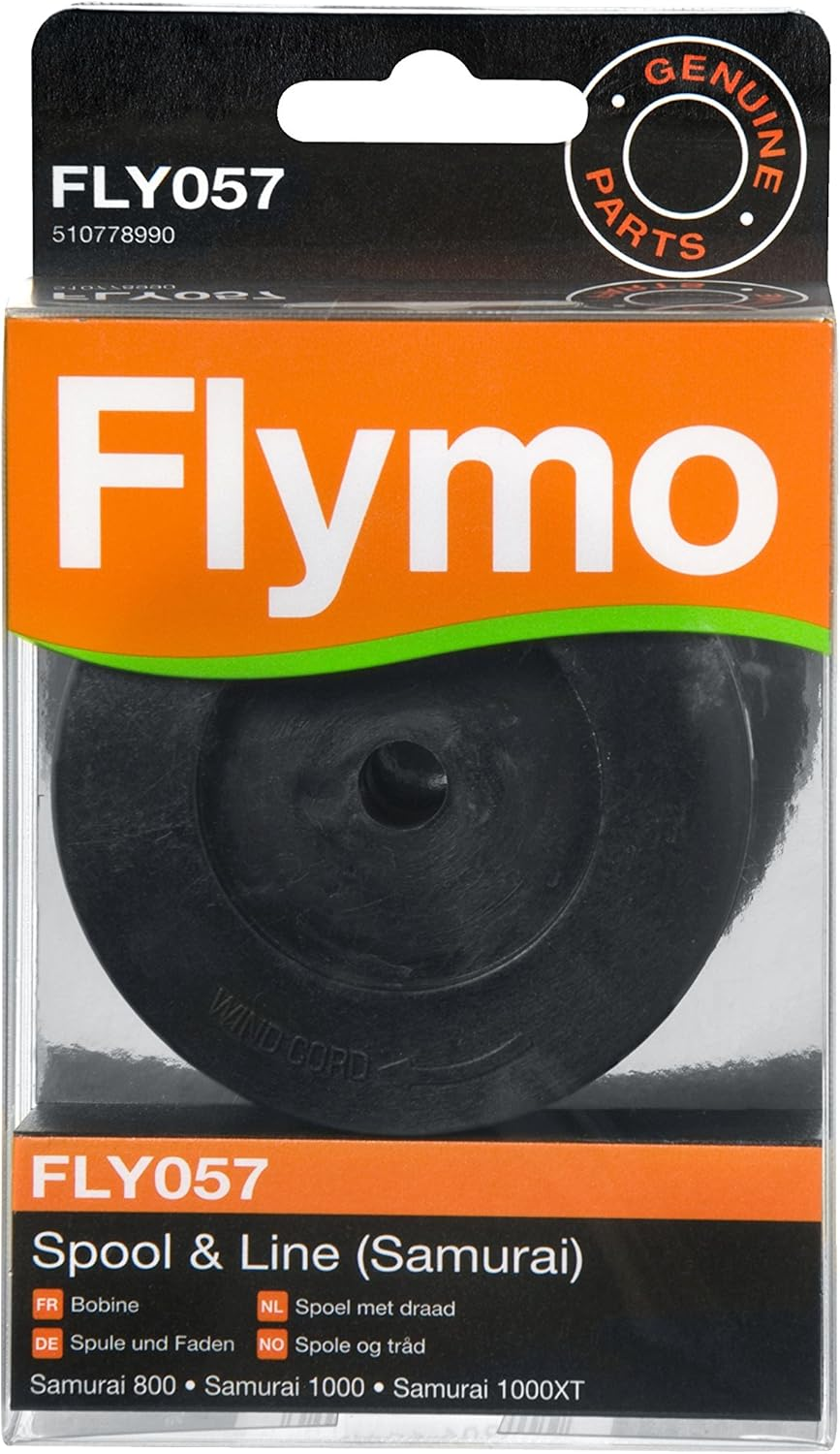 Flymo FLY057 Double Line Spool and Line to Suit Samurai 800/1000/1000XT - Black image number 1