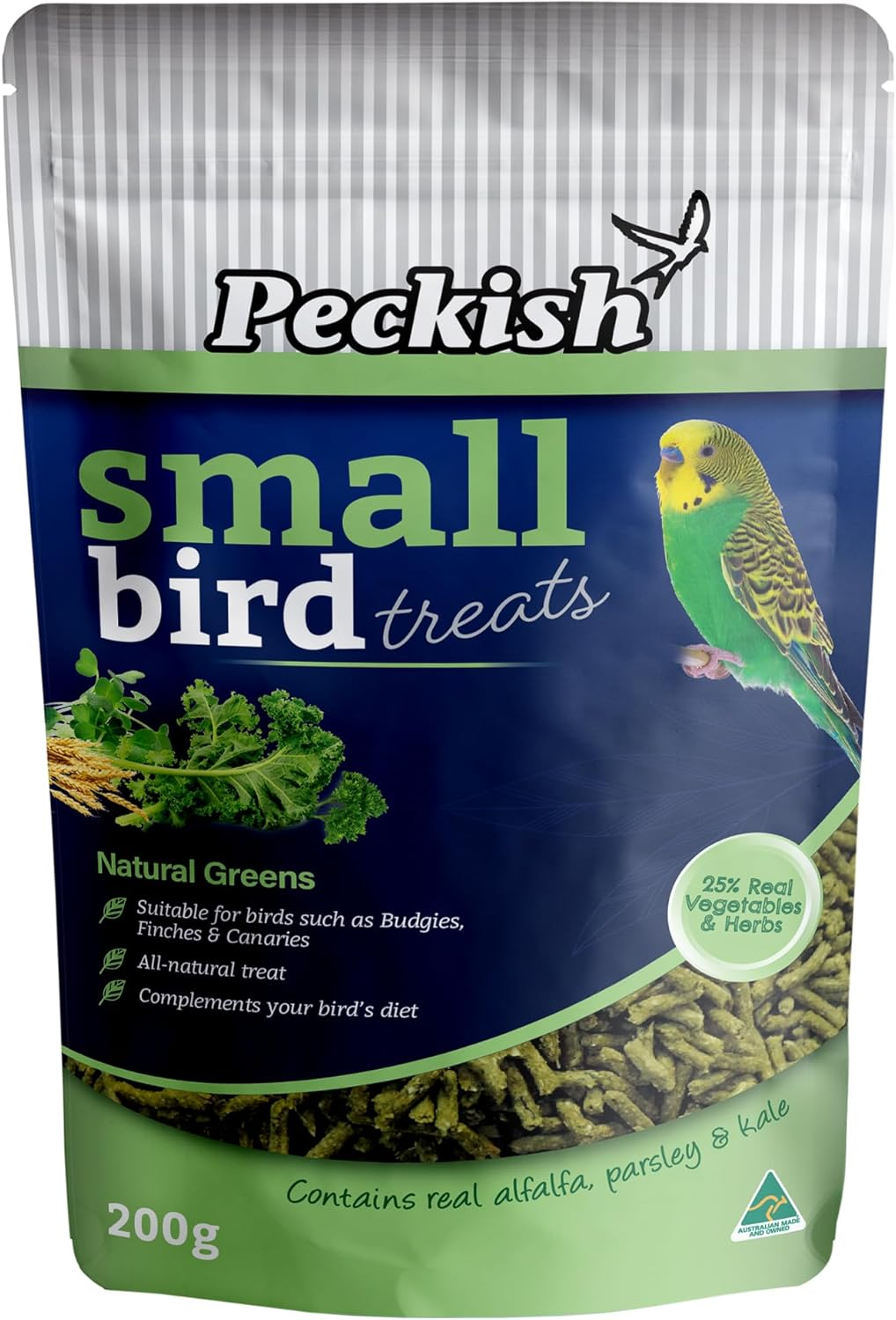 Peckish Small Parrot Natural Greens Treats 200 Gm image number 1