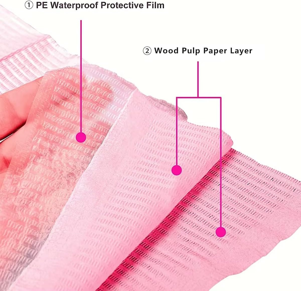 AIMALL 125 PCS Disposable Embroidery Tattoo Cleaning Pad, Waterproof Dental Tablecloth, PE Composite Film, 13.2 X 17.7 Inches