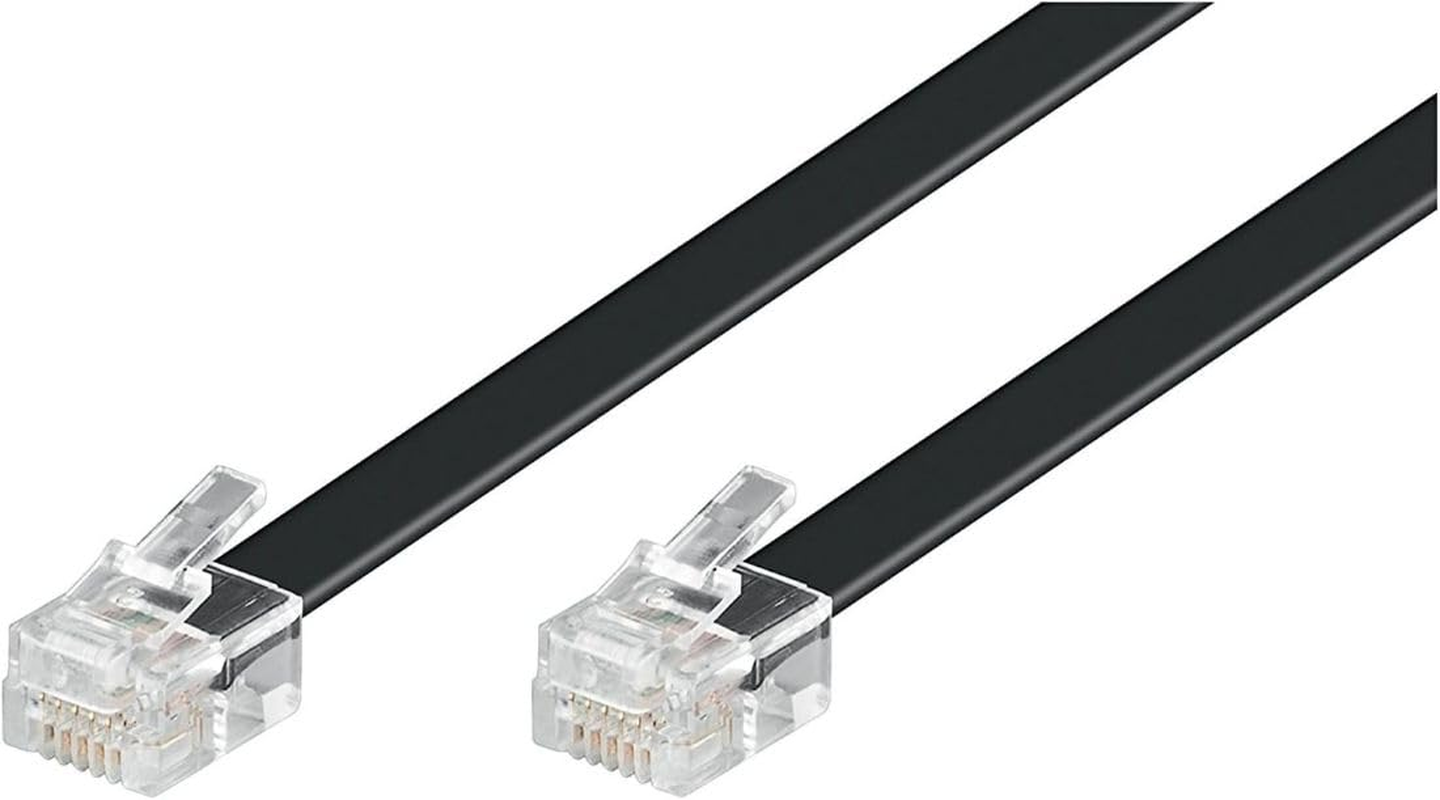 Goobay Modular Connection Cable 3 Metres Black - RJ12 Male (6P6C) to RJ12 Male (6P6C) 50321 - 10M