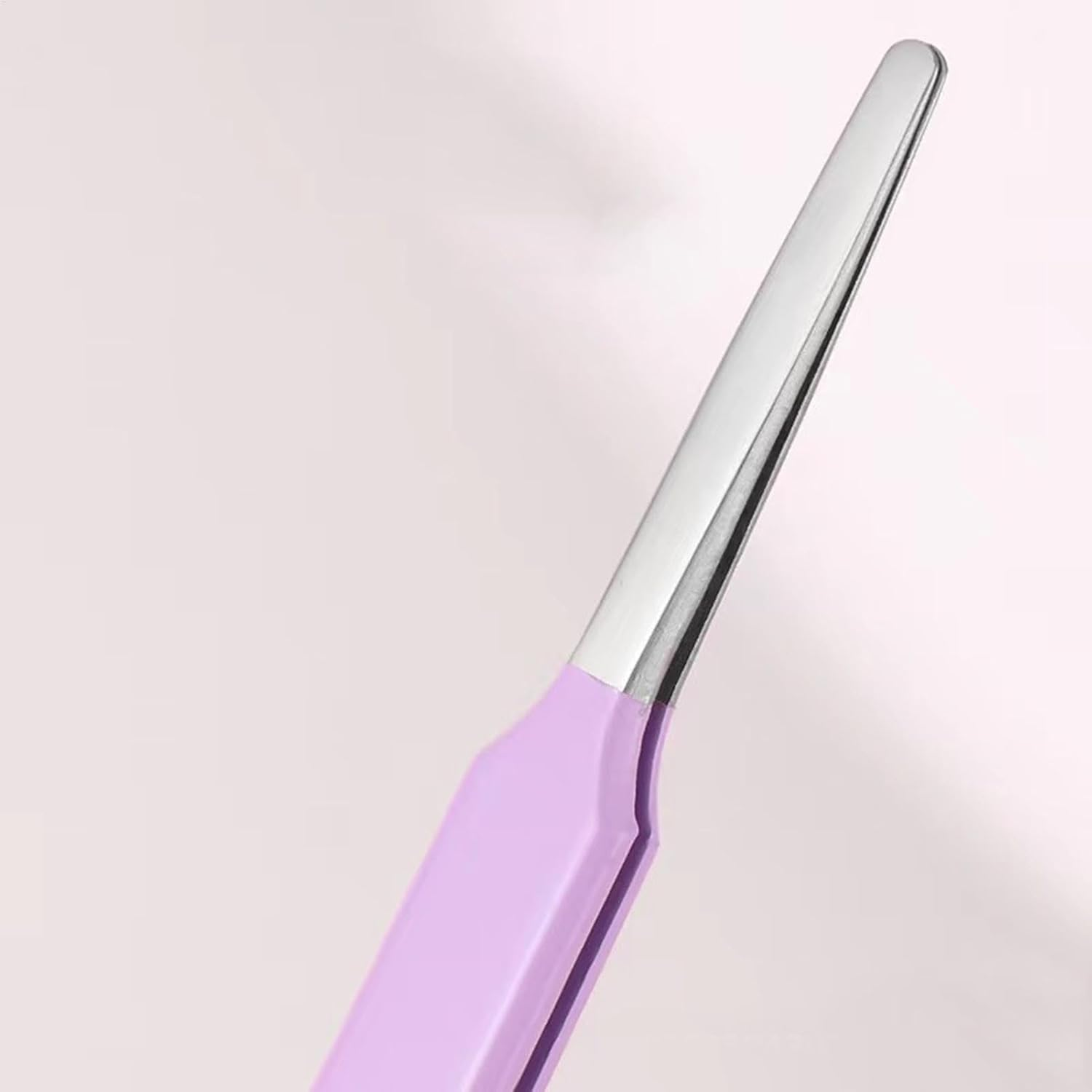 Lash Tweezers for Eyelash Extensions,Precision Eyelash Curlers Stainless Steel Lash Applicator | Professional Beauty Tools Cluster Remover Clip for Soldering - Purple image number 5