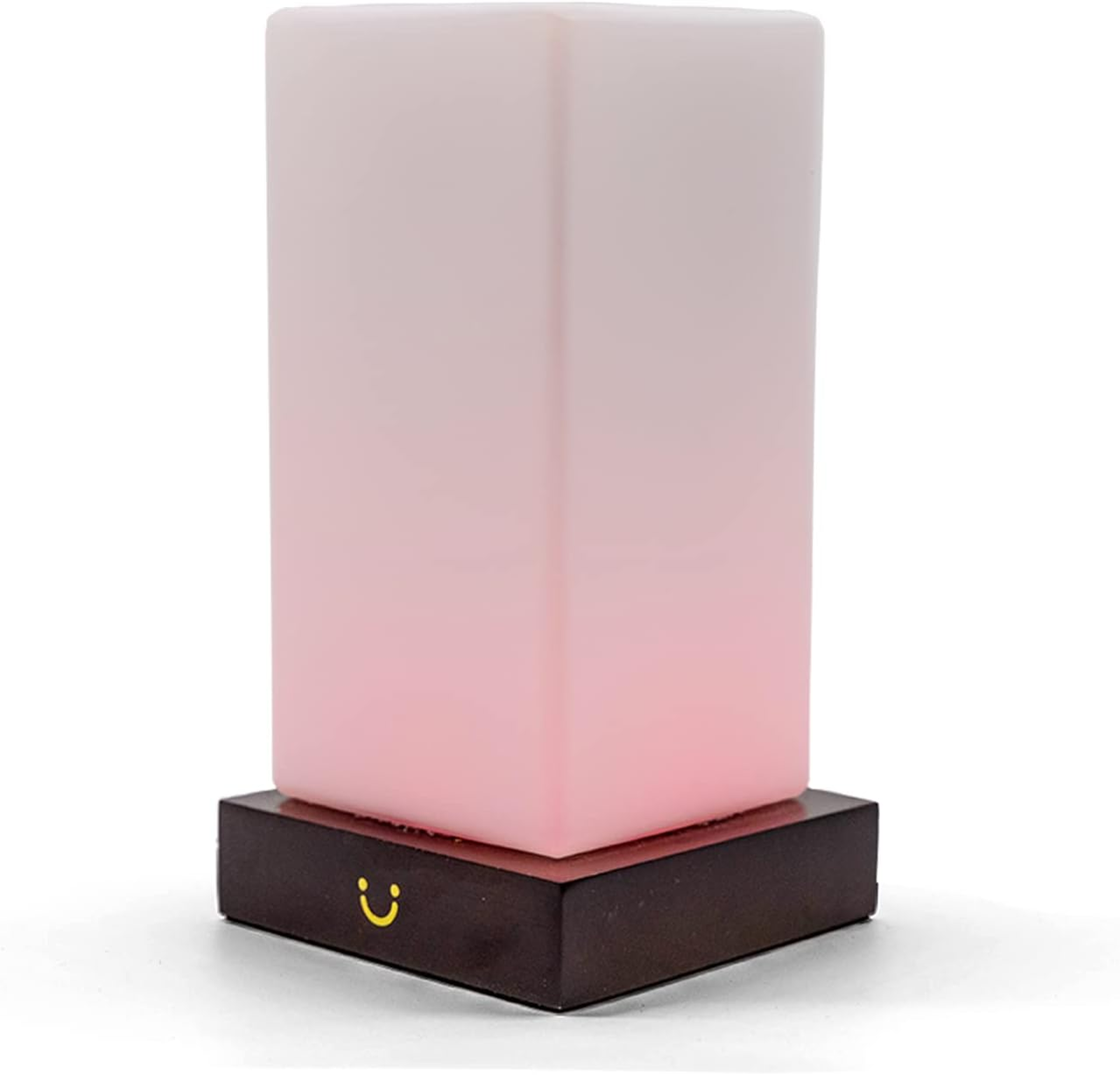 Luvlink Tower Friendship Lamp V2 Extended Wifi Range - Bluetooth Setup - Wood & Glass Design (Single, Walnut) image number 3