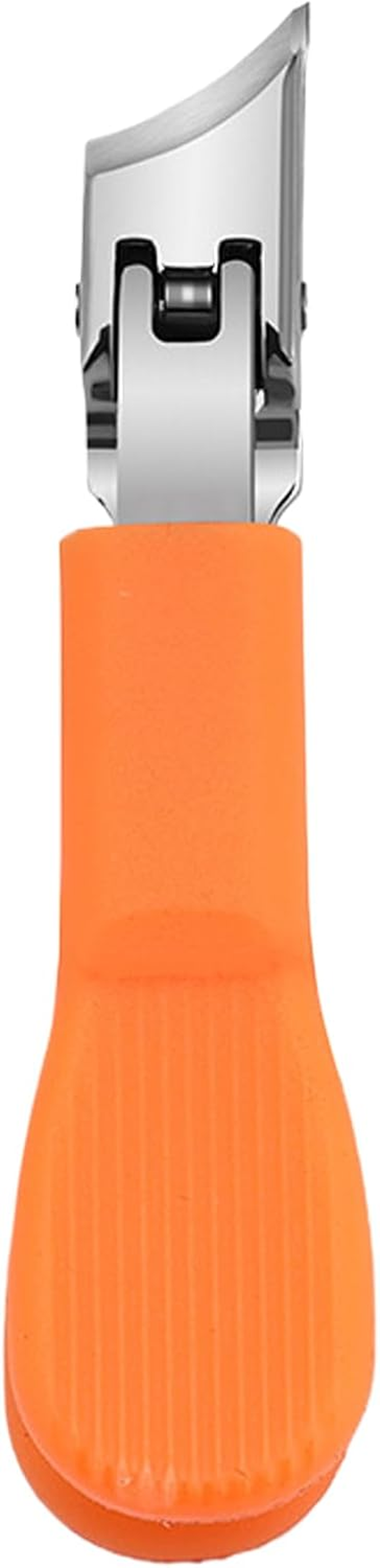 Finger Nail Clippers - Stainless Steel Wide Jaw Opening Nail Clippers - Long Handle Fingernail Trimmer Slanted Nail Cutter for Seniors