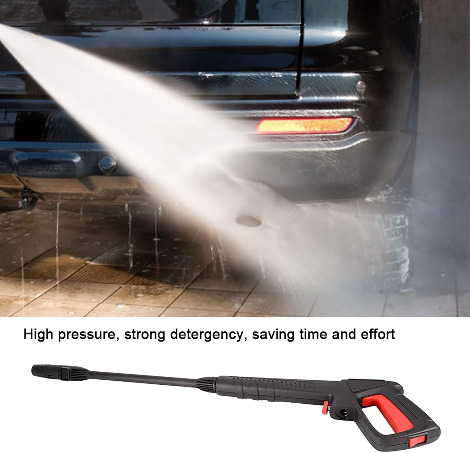 Pressure Washer 16Mpa Pressure Washer Clip on Spray Water Jet Fit for Bosch AQT Black & Decker image number 5