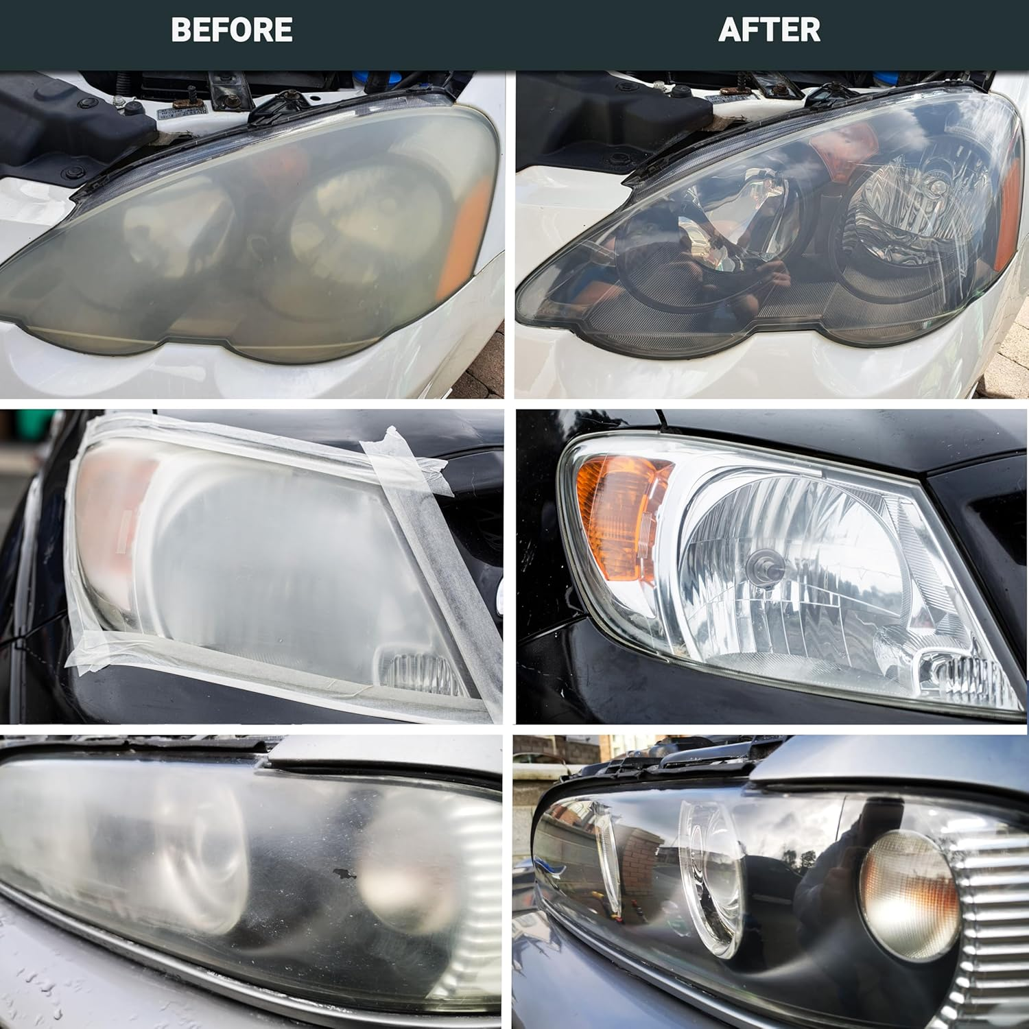GLASS POLISH DIY Headlights Restoration and Polishing Kit &ndash; Permanent Headlight & Tail-Light Restoration, Restores As-New Condition and Guards against Future Damage image number 6