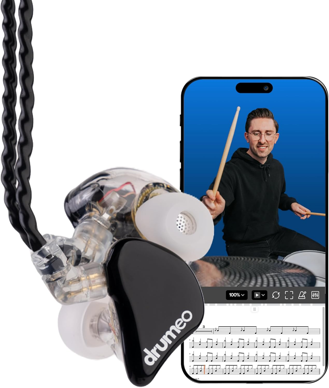 Drumeo Eardrums Black Edition image number 4