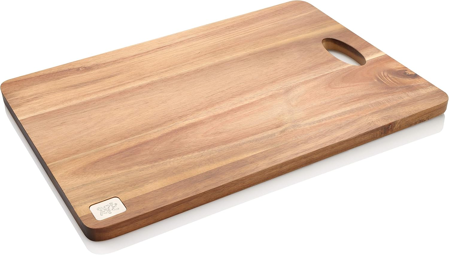 Stanley Rogers 49026 Acacia Chopping Board Large, Multi-Purpose Cutting Board, Highly Durable Serving Plate, Wooden Serving Board, Platter for Snacks and Cheese (Colour: Brown), 46.5 X 33 X 1.8 Cm image number 3