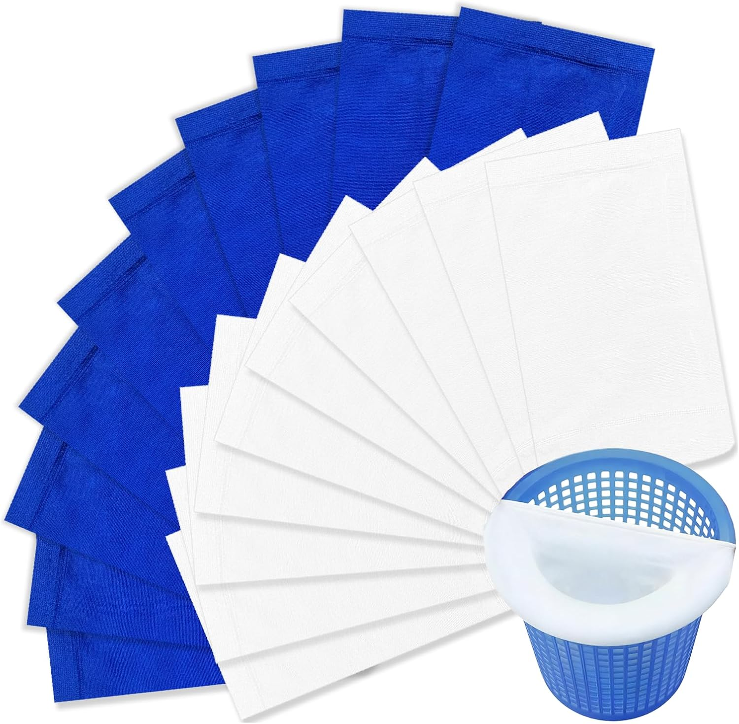 Pool Filter Socks, 20 PCS Ultra Fine Mesh Screen Liner for Cleaning Debris and Leaves (Universal)