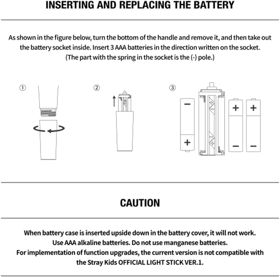 Kofisa Stray Kids Official Lightstick Ver 2, Stray Kids Kpop Merch, White