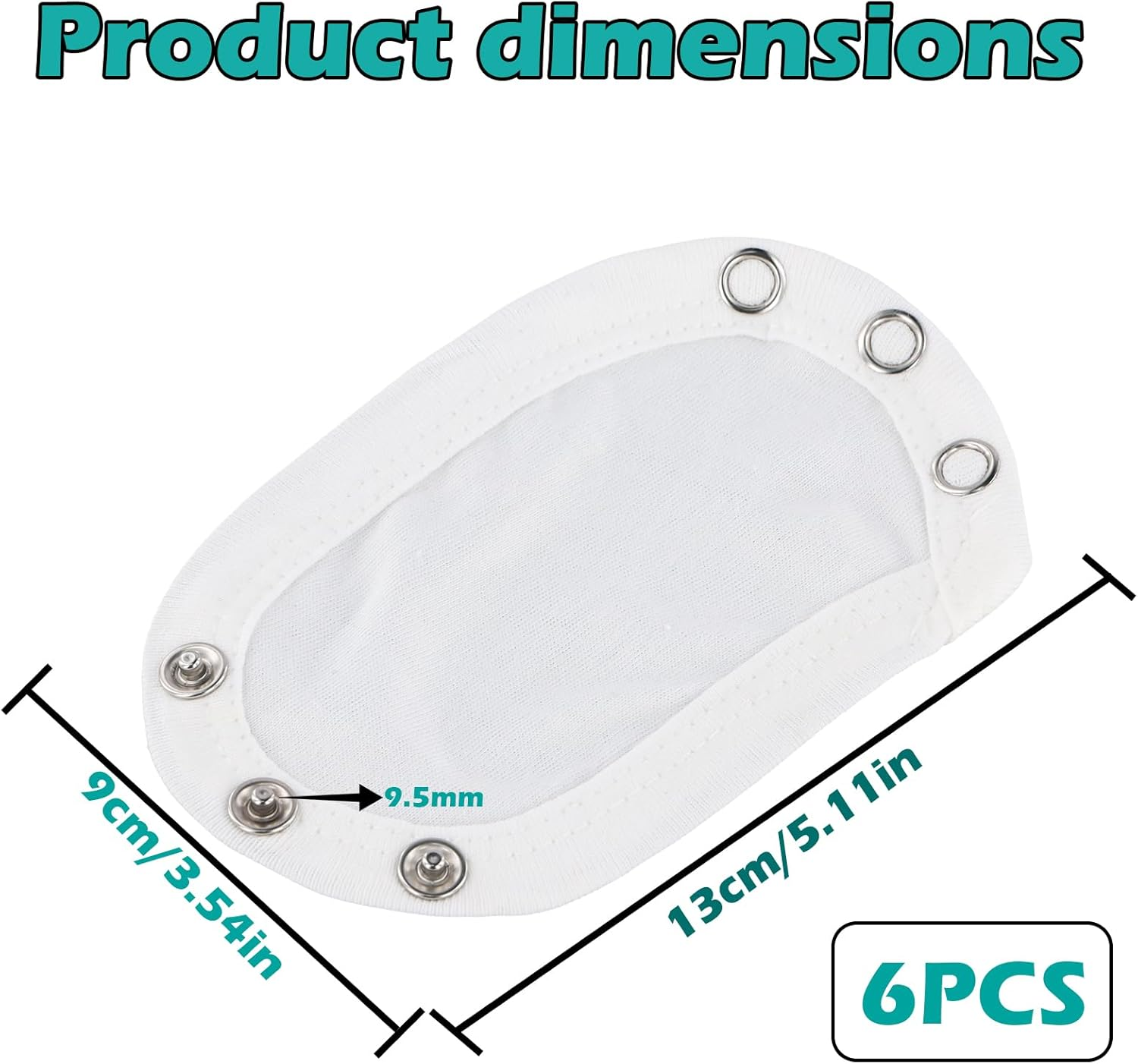 6 Pcs Baby Vest Bodysuit Baby Clothes Extension Baby Onesie Extender Cotton White Bodysuit Extende for Newborn Cotton Bodysuit Extender with Push Button image number 4