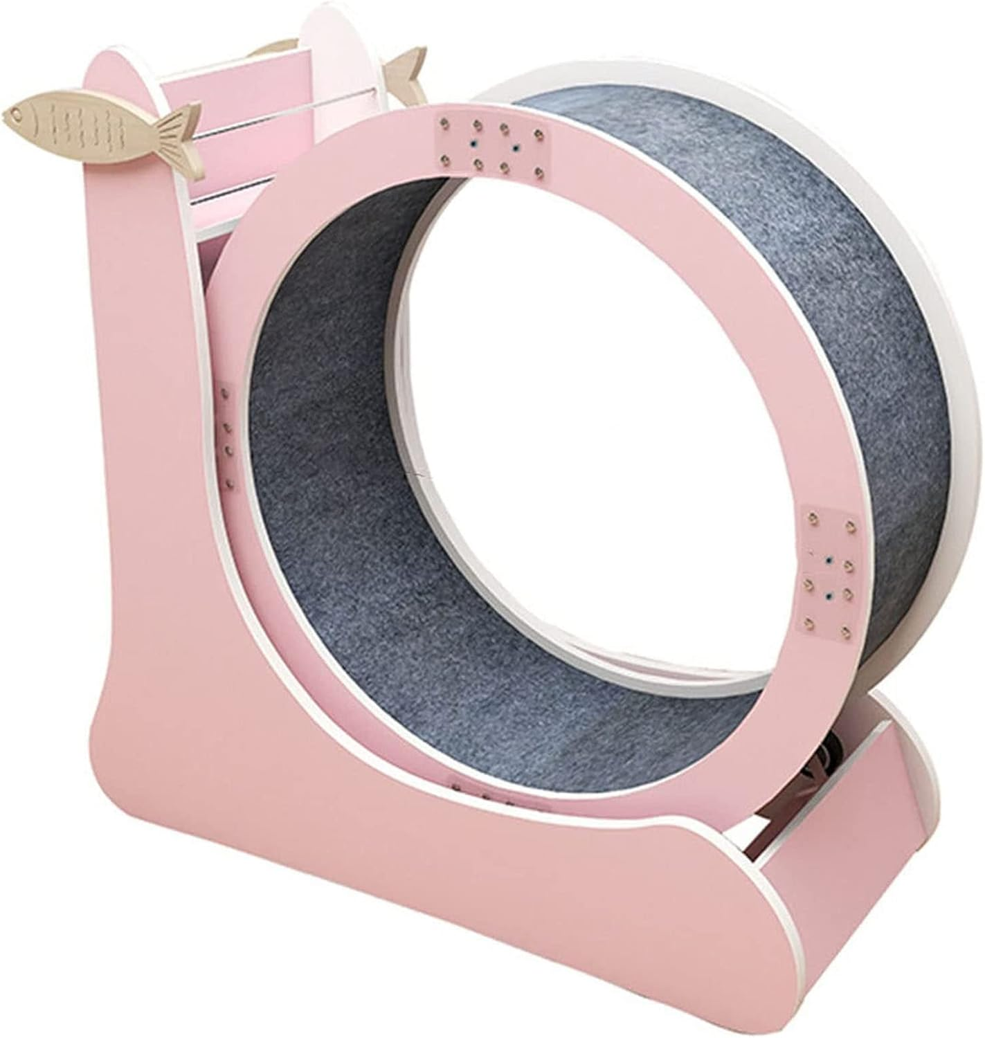 Cat Exercise Wheel,Running,Spinning,And Scratching Fun,Cat Wheel Exerciser for Indoor Cats,Suitable for All Cats Natural Wood Color Cat Wheel,Cat Running Wheel image number 5