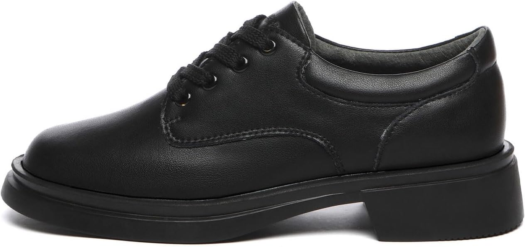 EVERAU Senior Lace up School Shoes | Cow Suede Upper - Women - Loafer Oxfords Flats