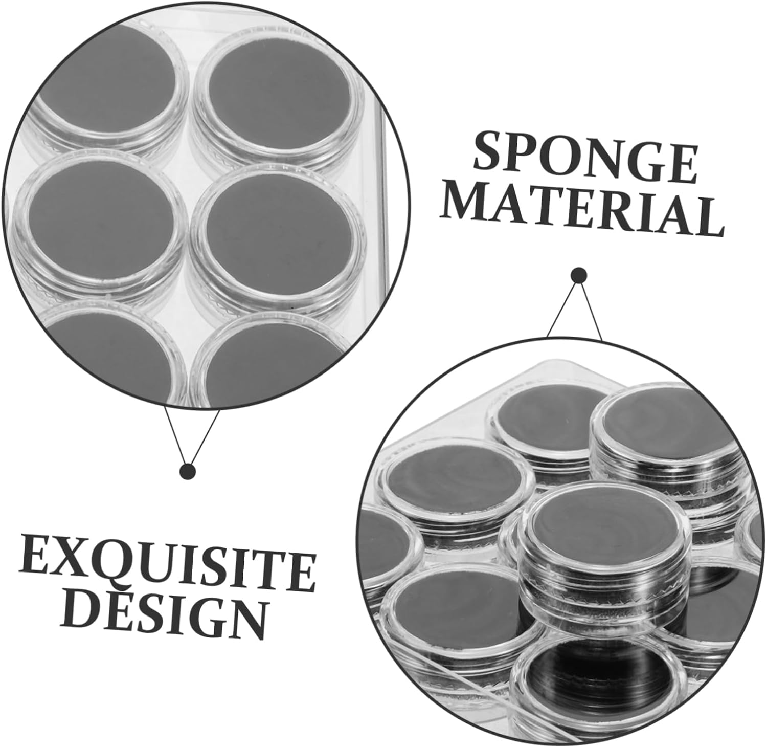 Acrylic Gemstone Display Case Lid round Storage Box for Diamonds Jewelry Organizer for Brooch Pins and Medals for Collectors and Display image number 5