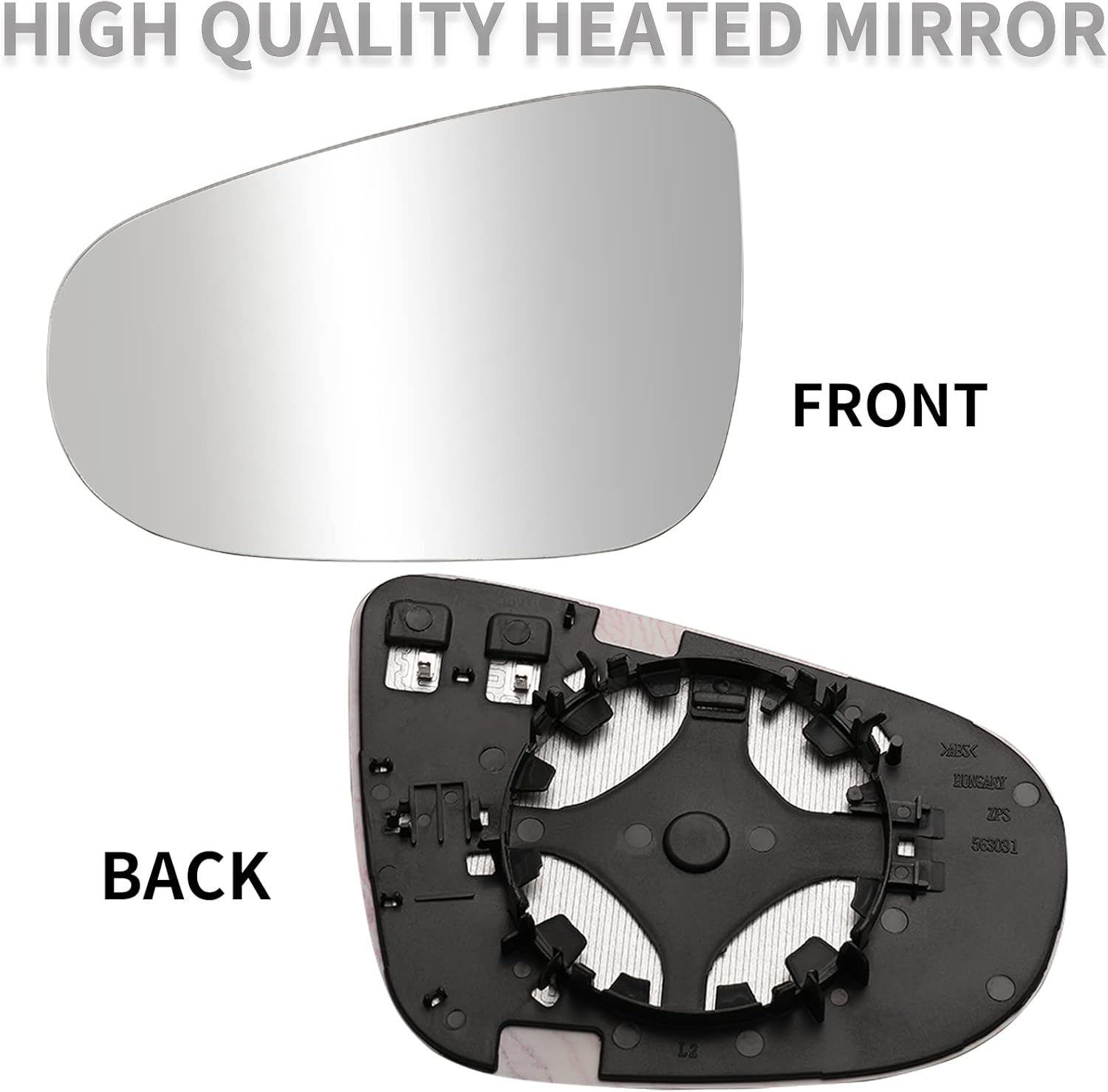 LOIYLLEN Left Side Mirror Replacement for Volkswagen VW MK6 2010 2011 2012 2013 2014 Golf GTI Mirrors Glass - Left Side Rear View Mirror with Power Heated image number 6