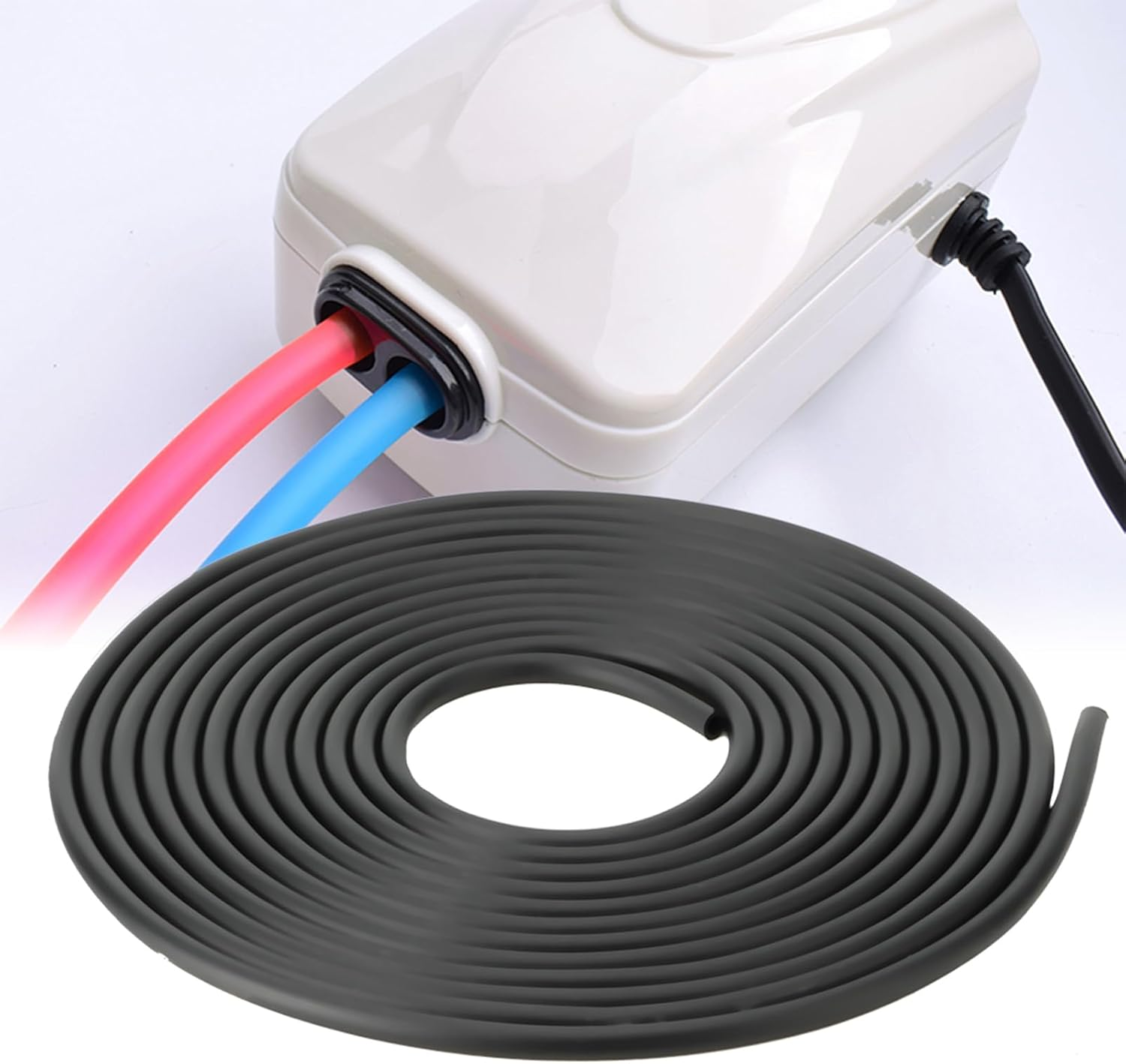 Aquarium Air Pump Tube 5M, Silicone Oxygen Hose Flexible and Durable for Fish Tank Air Pump, Black image number 4