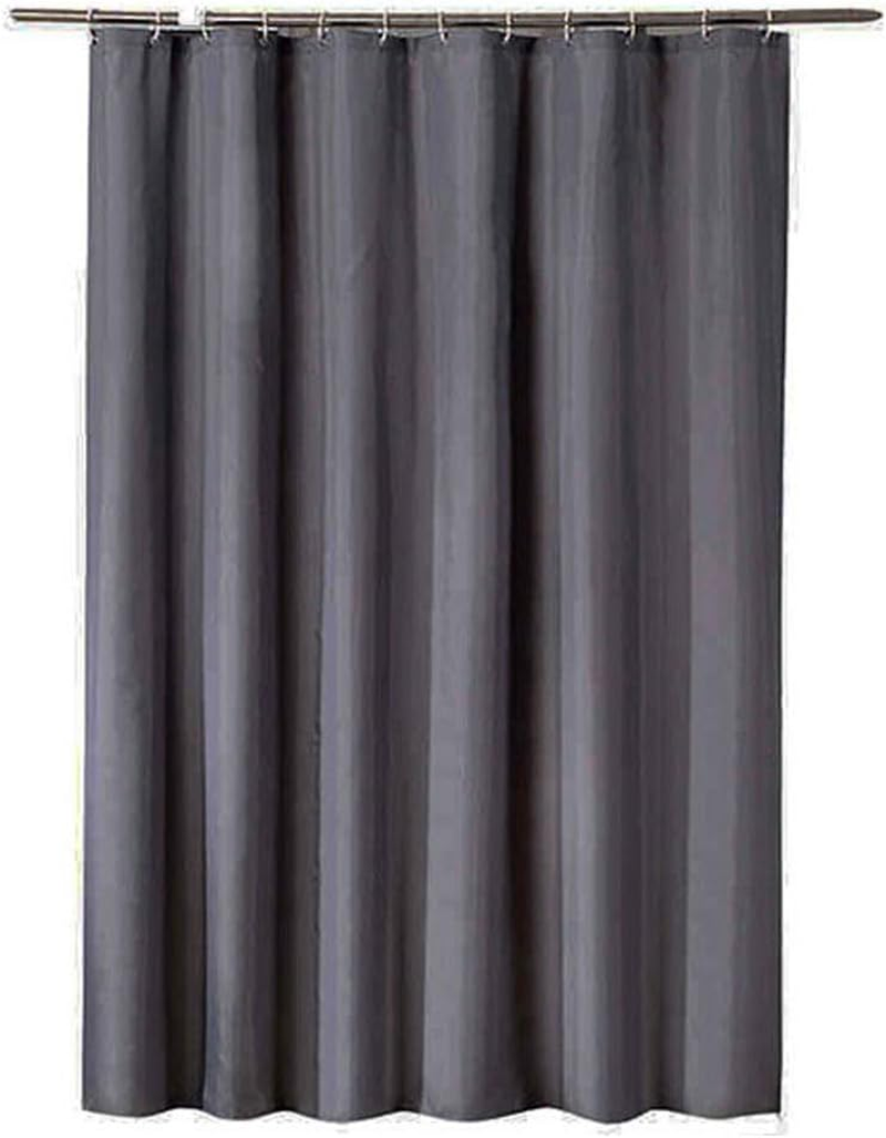 AIMALL Thickened White Fabric Shower Curtain, Polyester Waterproof Hotel-Grade Liner, Plain Color, Durable & Easy Care