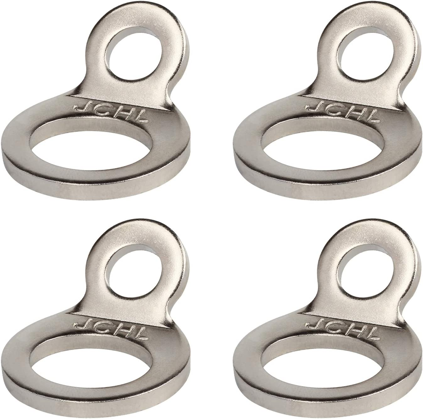 JCHL Stainless Steel Multi-Purpose Tie-Down Anchors Hooks Dirt Bike Tie down Strap Rings for Motorcycle Dirtbike ATV Trailer Truck Rosa-Gold (4-Pack)