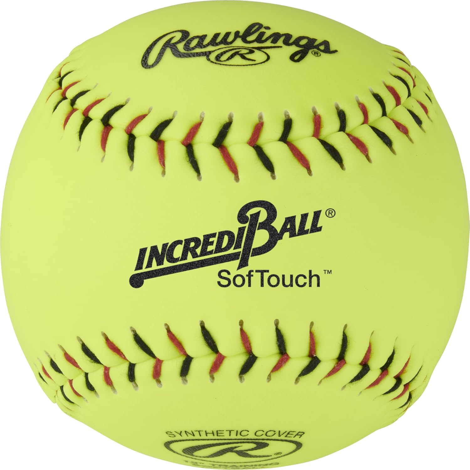 Rawlings | Incredi-Ball Yellow Softstitch Softballs | 11" & 12" Options | Cloth & Synthetic Leather Cover Options | 12 Count image number 3
